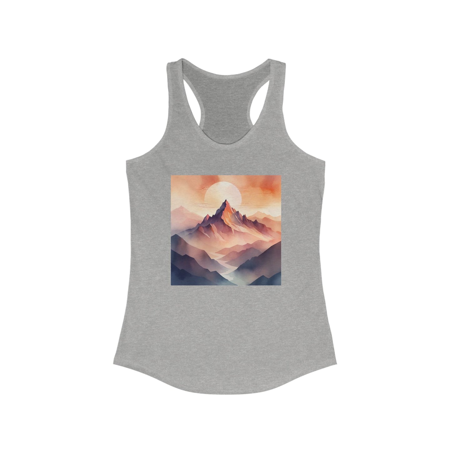 NOFLATMILES Alpenglow Mirage Women’s Racerback Tank (Summer Climb)