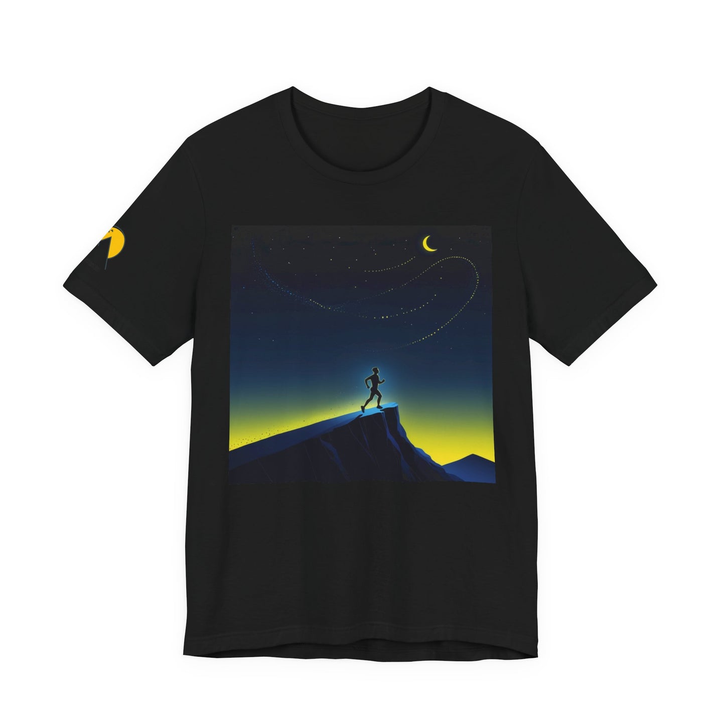 NOFLATMILES Night Shift Tee – Bella+Canvas 3001 (Moonrise Miles)