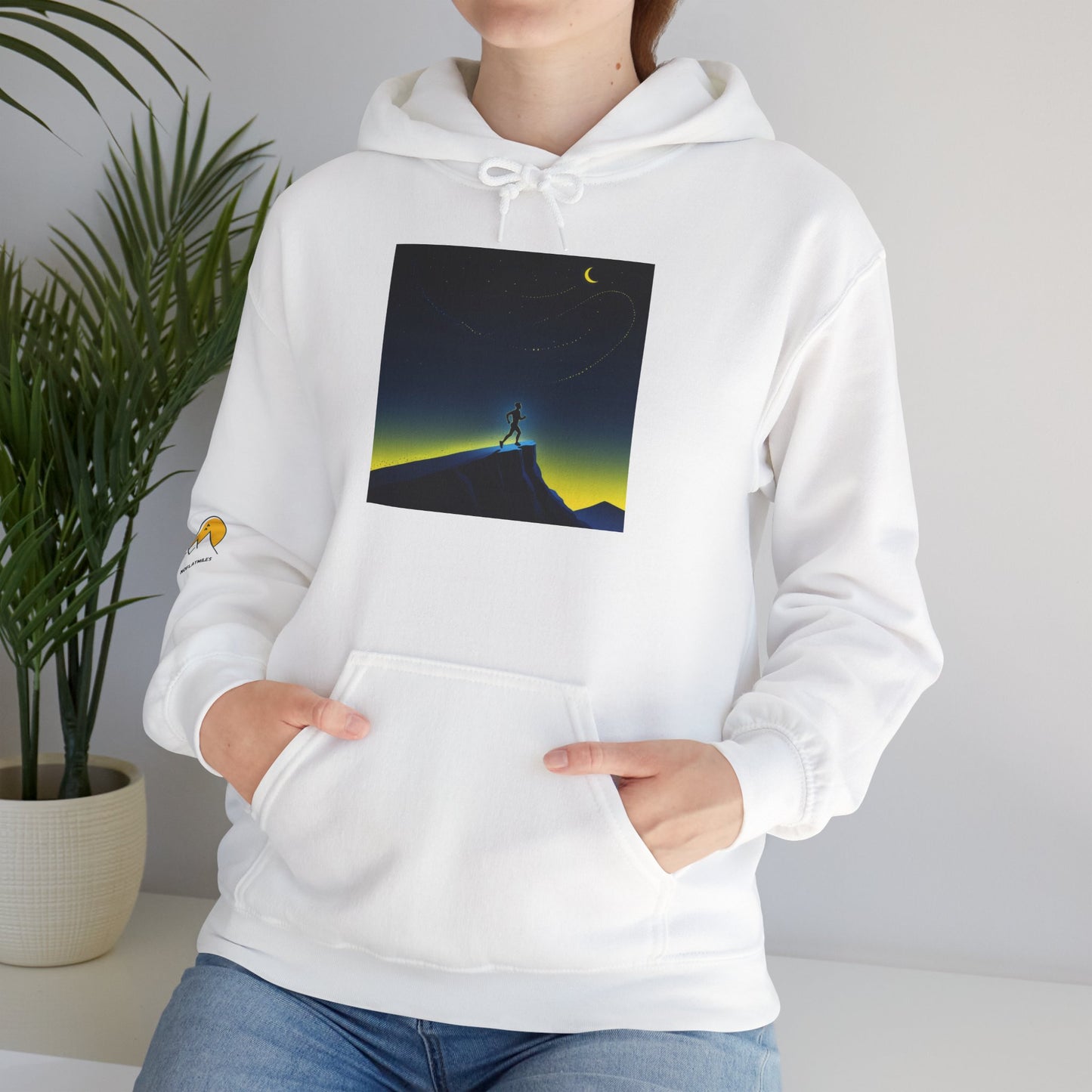 NOFLATMILES Night Shift Hoodie – Gildan 18500 (Starlight Cozy)