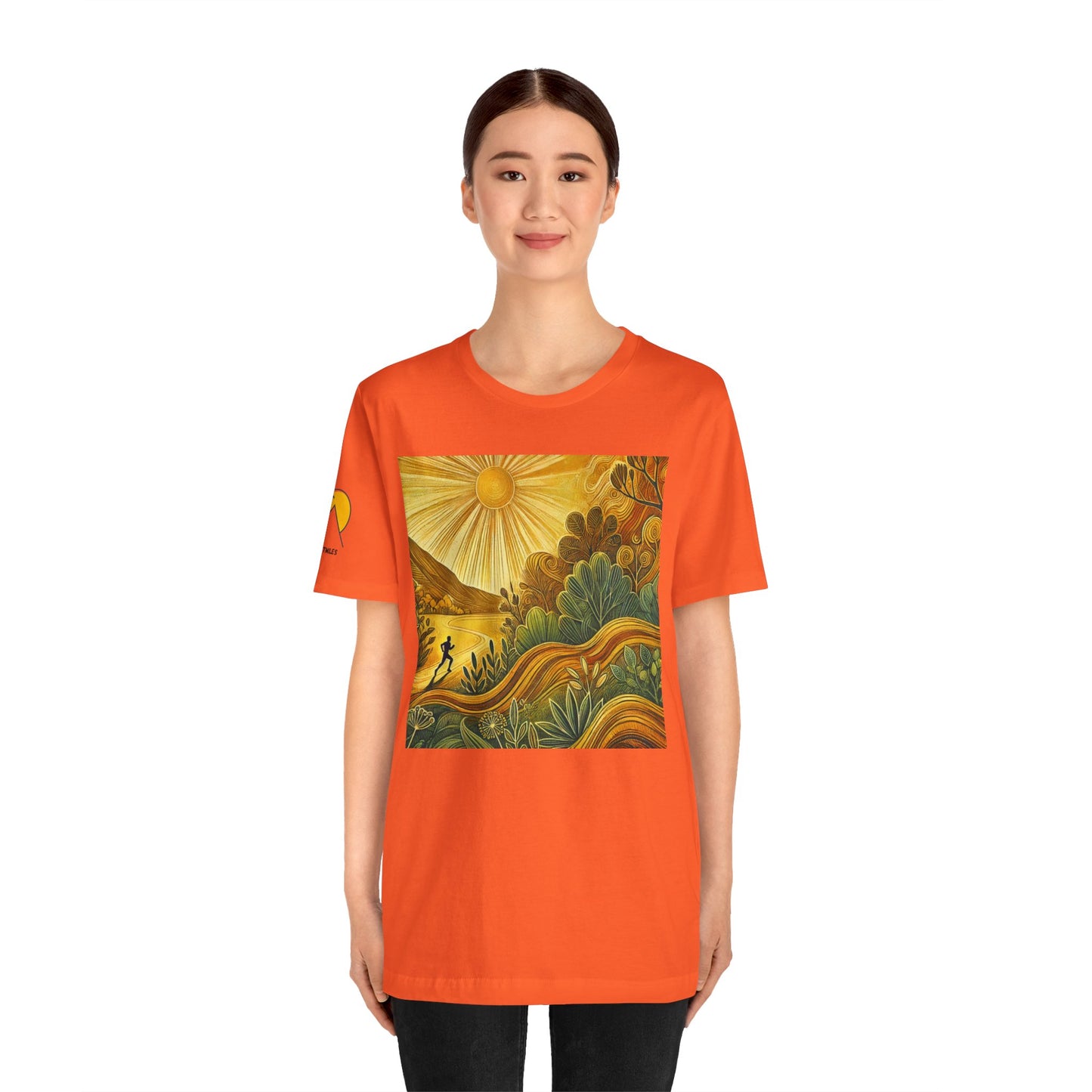 NOFLATMILES Sunburst Flow Tee – Bella+Canvas 3001