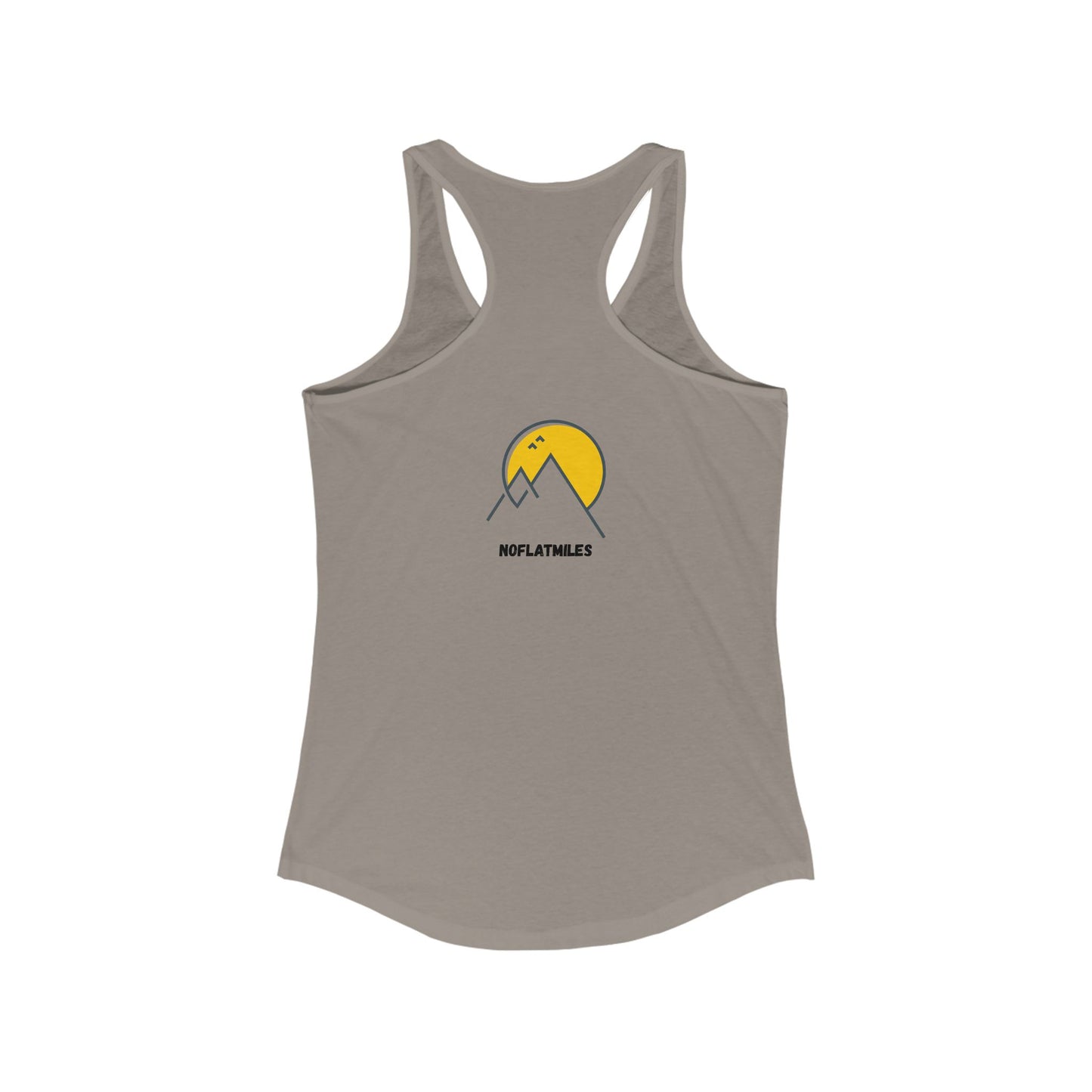 NOFLATMILES Whirlwind Peaks Women’s Racerback (Wind At Your Back)
