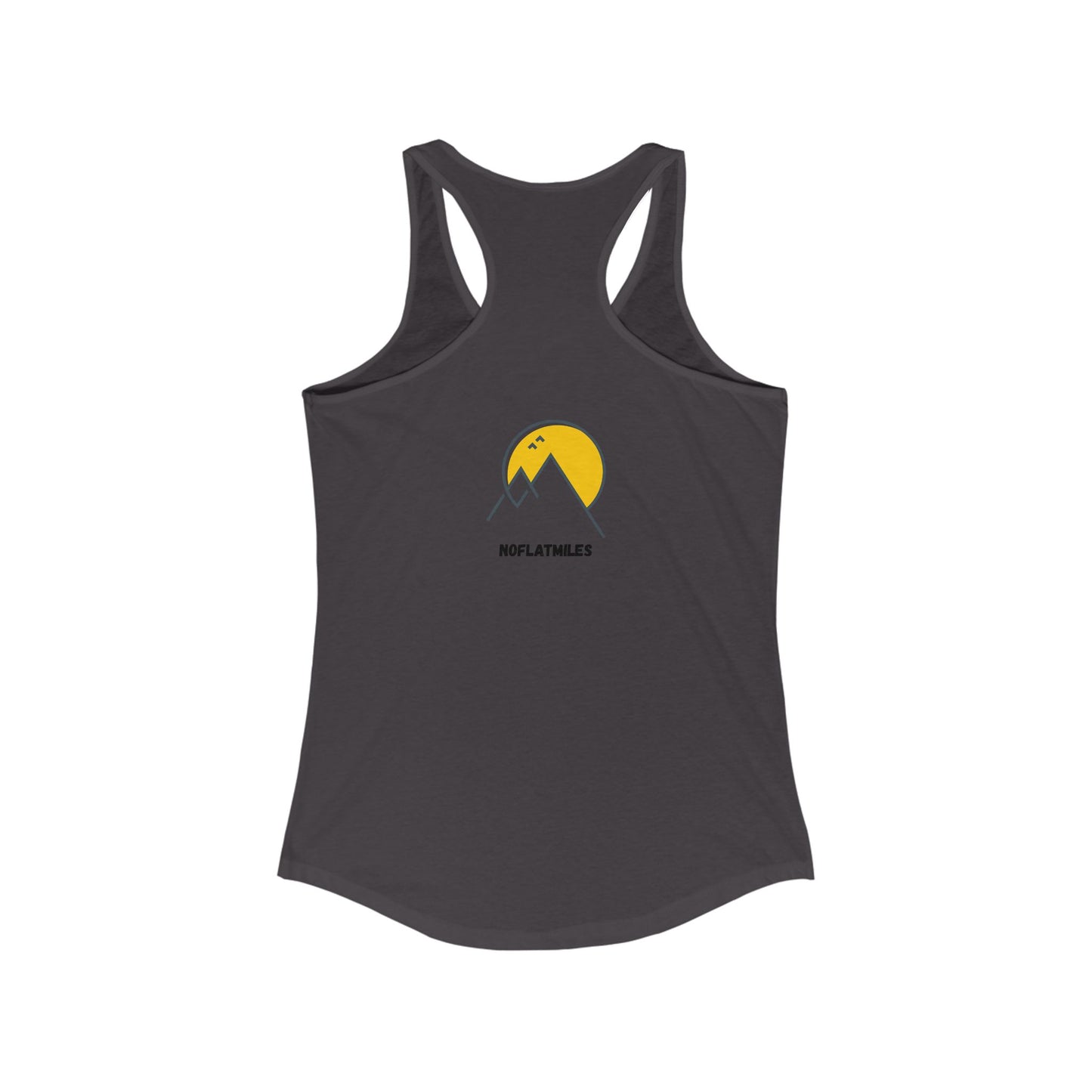 NOFLATMILES Whirlwind Peaks Women’s Racerback (Wind At Your Back)