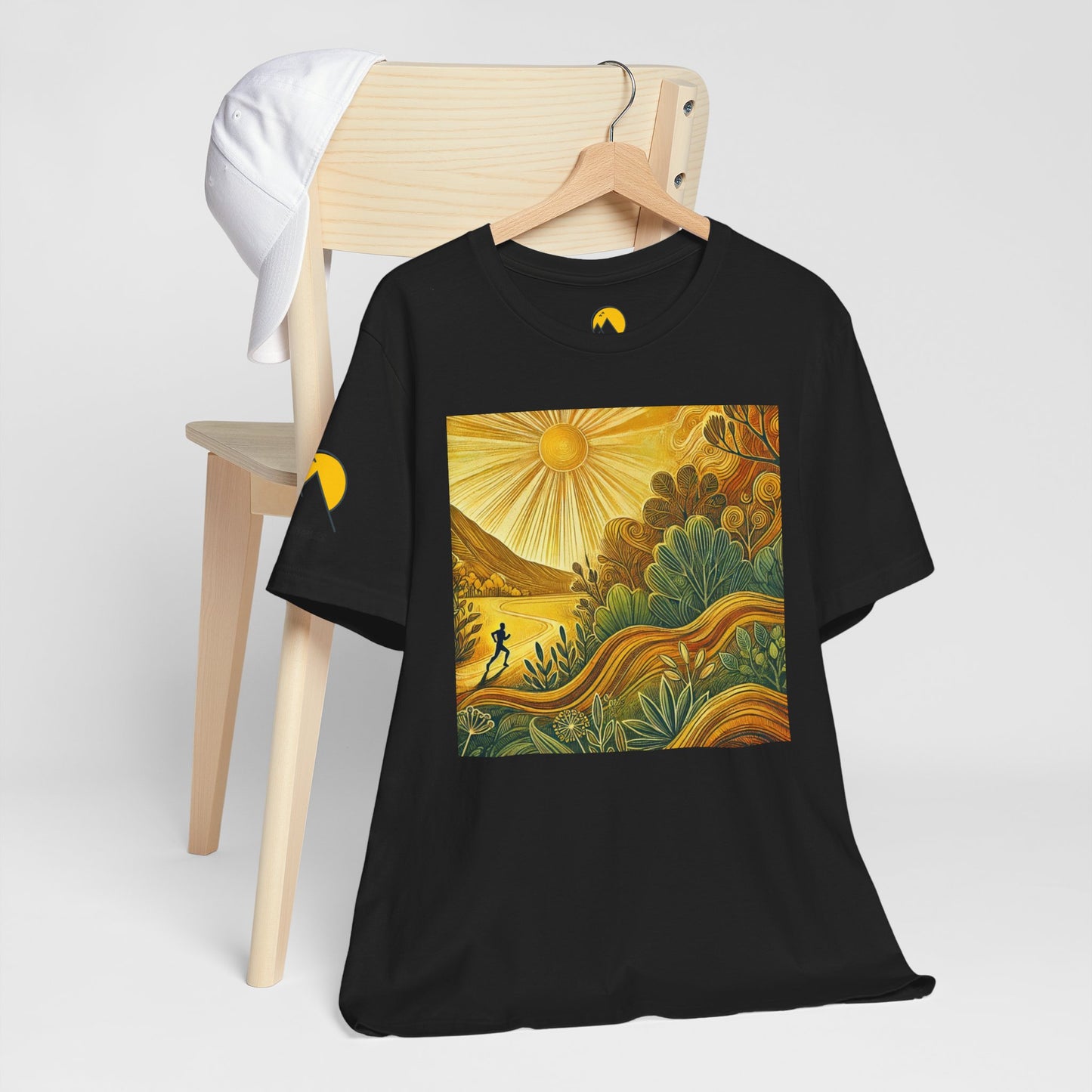 NOFLATMILES Sunburst Flow Tee – Bella+Canvas 3001