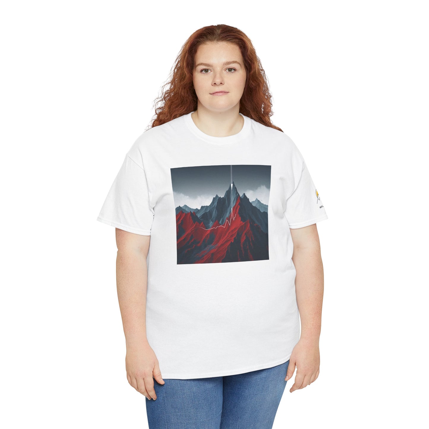 Mountain Adventure Unisex Heavy Cotton Tee - Nature Lover Gift, Outdoor T-Shirt, Casual Wear, Hiking Apparel, Gift for Explorers