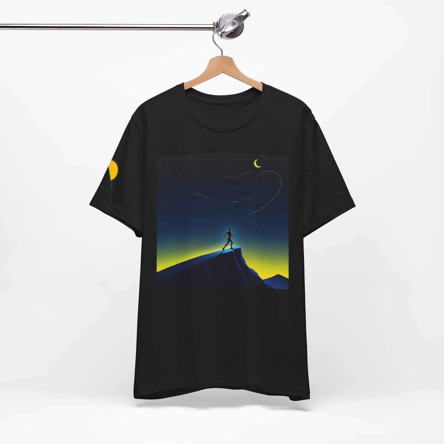 NOFLATMILES Night Shift Tee – Bella+Canvas 3001 (Moonrise Miles)