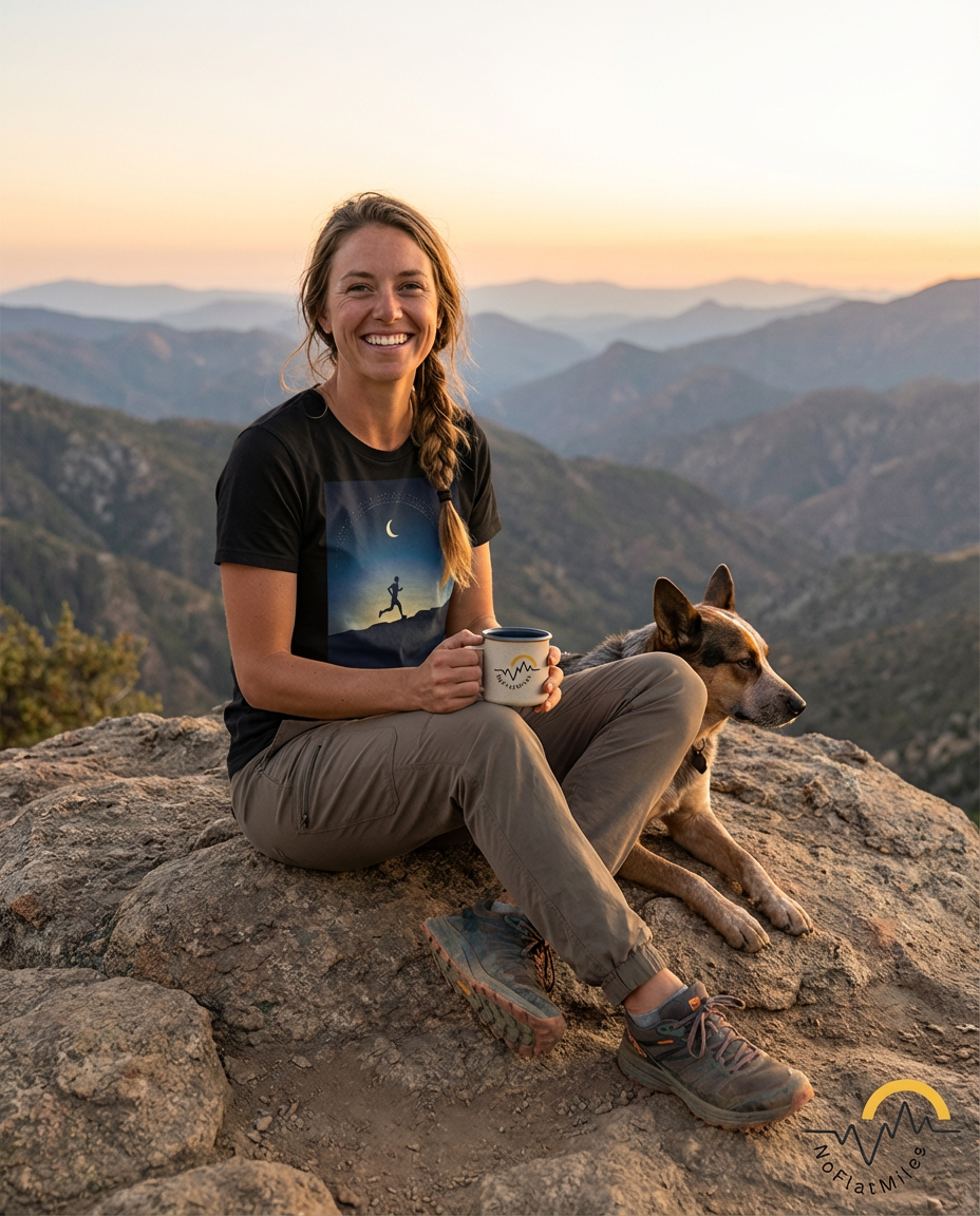 NOFLATMILES Night Shift Tee – Bella+Canvas 3001 (Moonrise Miles)