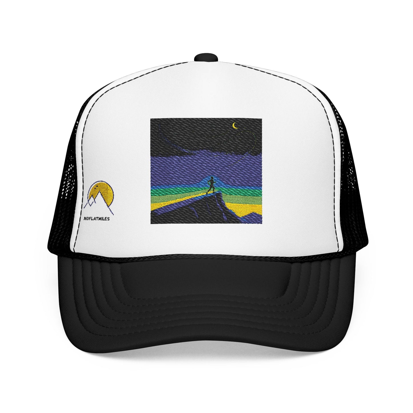 NOFLATMILES Night Shift Trucker – Yupoong 6606 (Ridgeline Breeze)