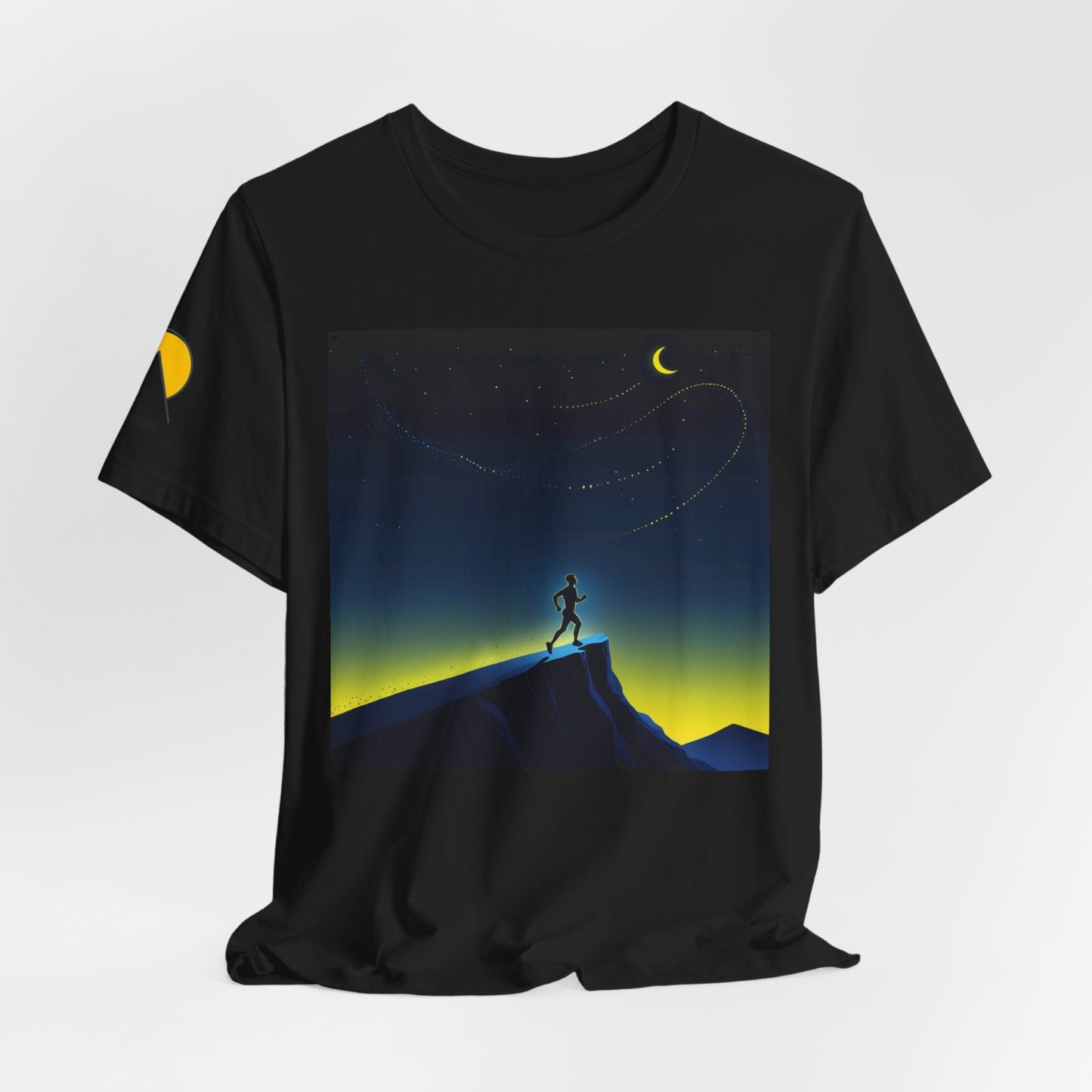 NOFLATMILES Night Shift Tee – Bella+Canvas 3001 (Moonrise Miles)
