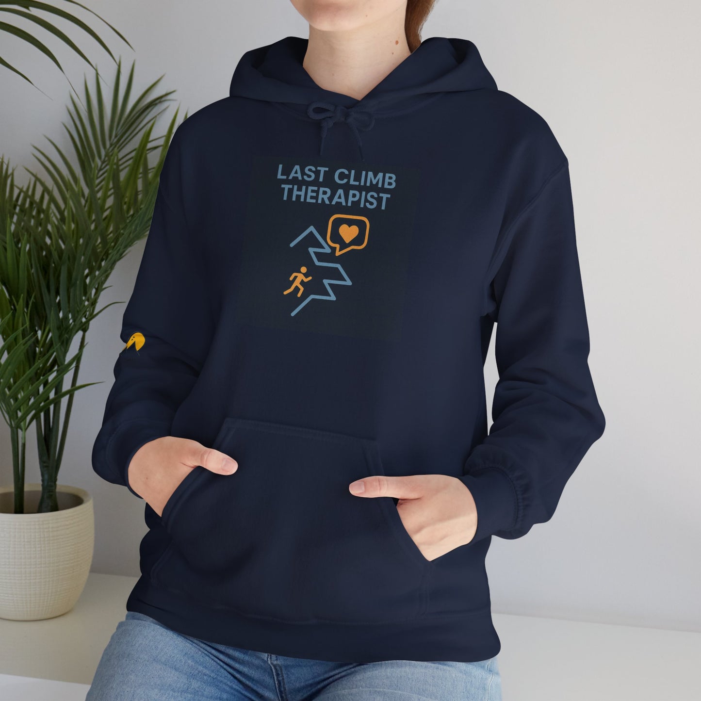 NOFLATMILES “Last Climb Therapist” CREW Hoodie – Gildan 18500