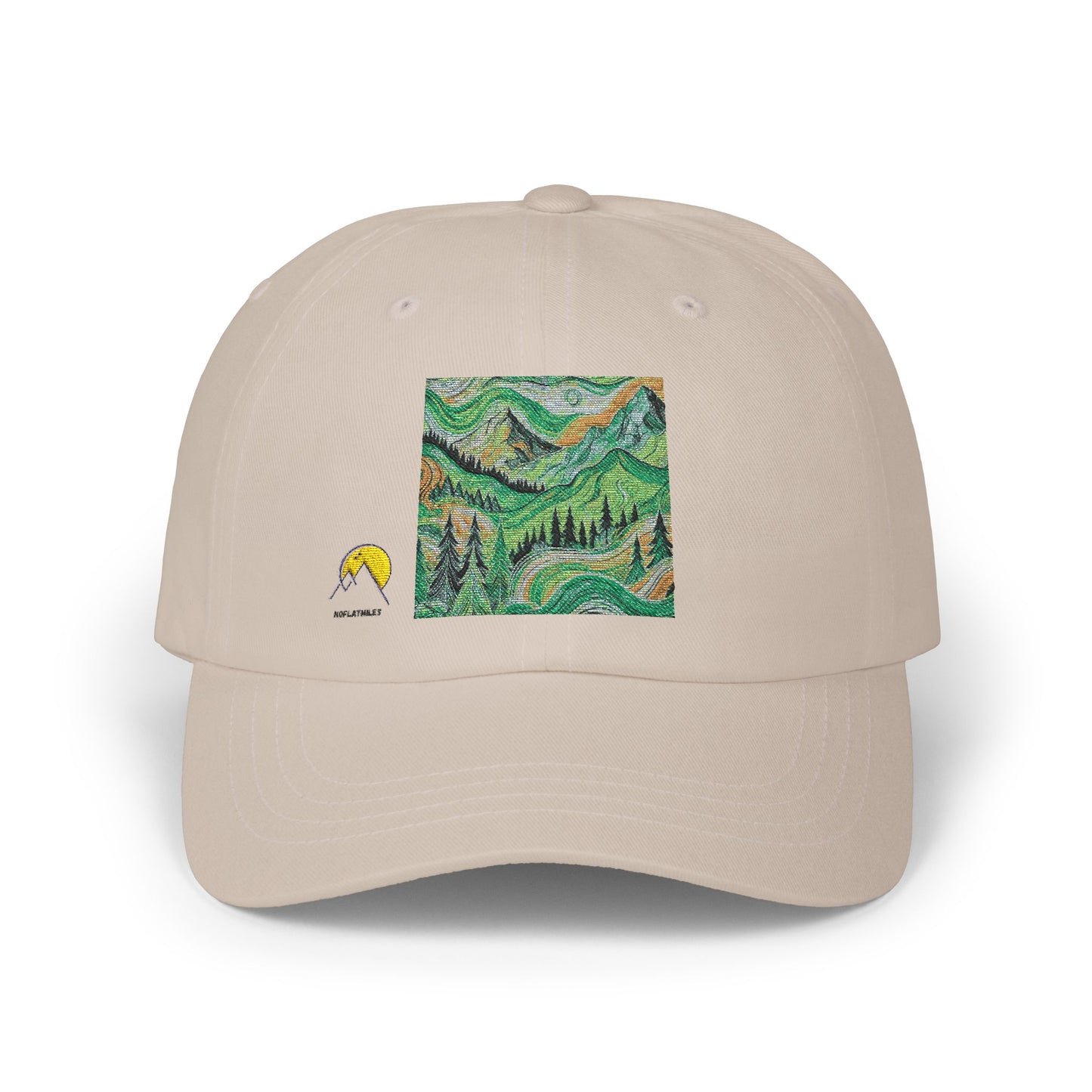 NOFLATMILES Whirlwind Lines Dad Cap
