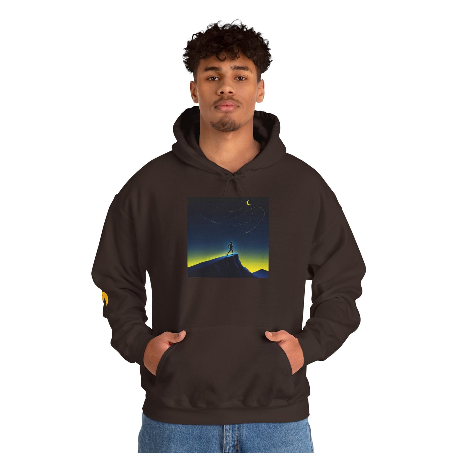 NOFLATMILES Night Shift Hoodie – Gildan 18500 (Starlight Cozy)