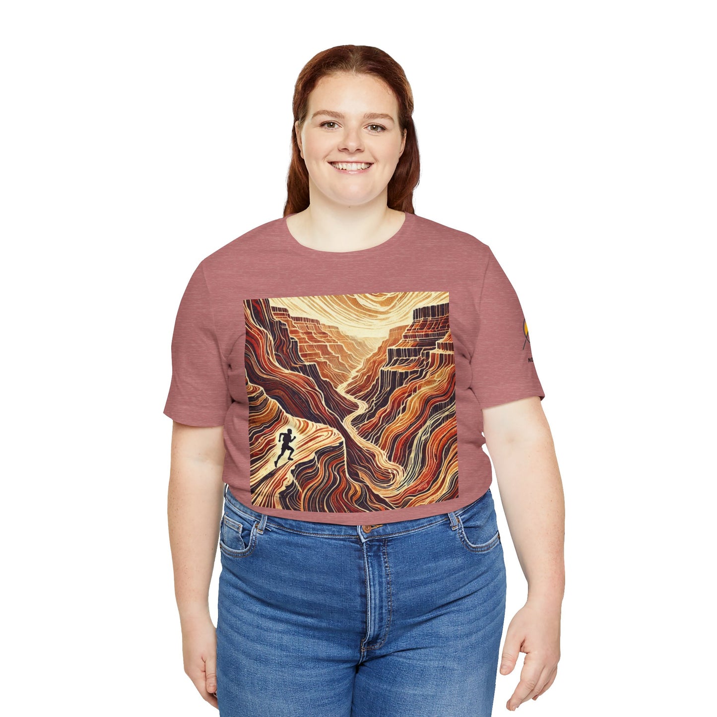 NOFLATMILES “Canyon Flow” Tee – Bella+Canvas 3001