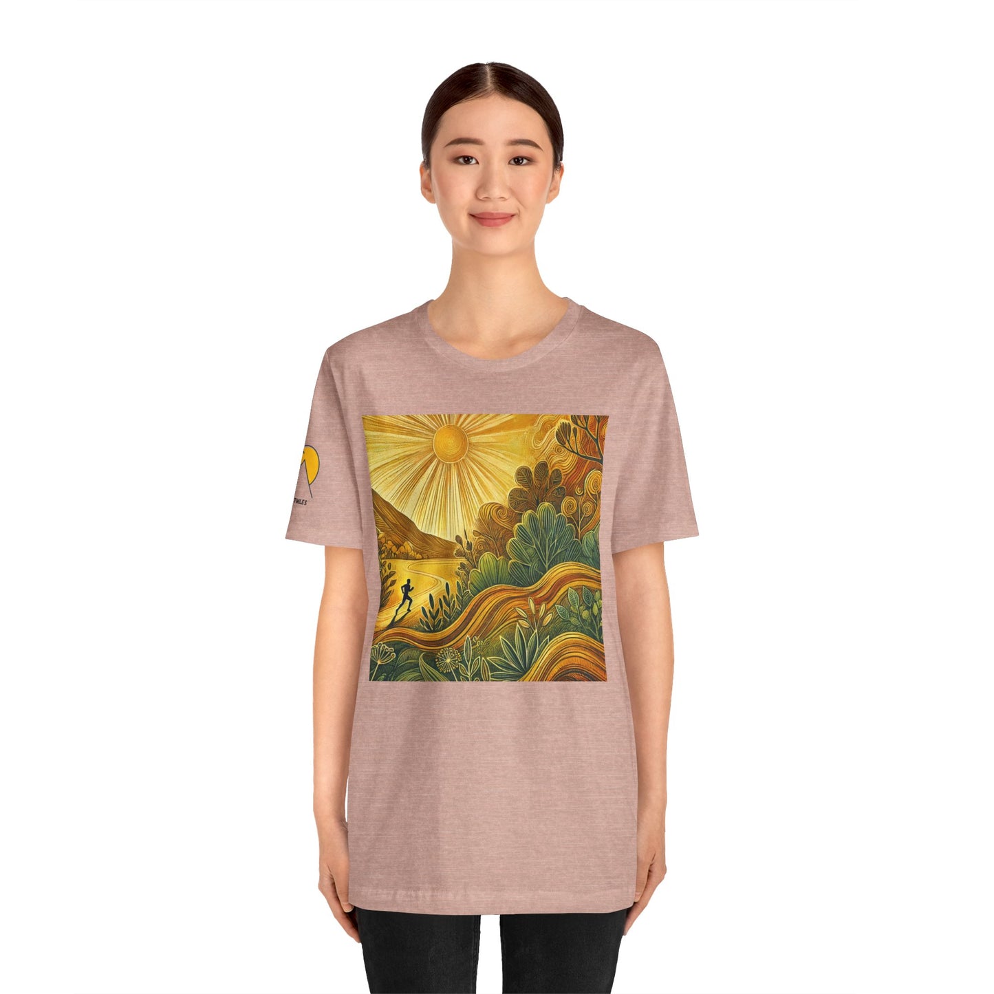 NOFLATMILES Sunburst Flow Tee – Bella+Canvas 3001