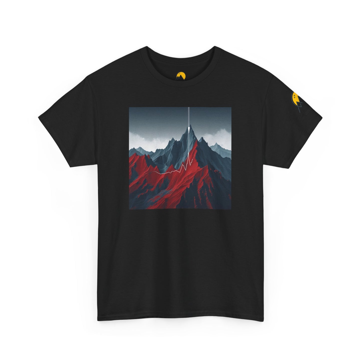 Mountain Adventure Unisex Heavy Cotton Tee - Nature Lover Gift, Outdoor T-Shirt, Casual Wear, Hiking Apparel, Gift for Explorers