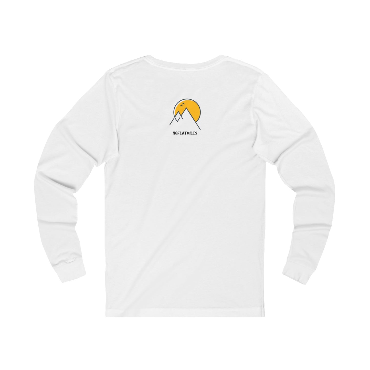 No Flat Miles Trail Runner Long Sleeve Tee, Casual Wear, Gift for Outdoor Lovers, Unisex Shirt, Nature Lover Apparel, Hiking Outfit