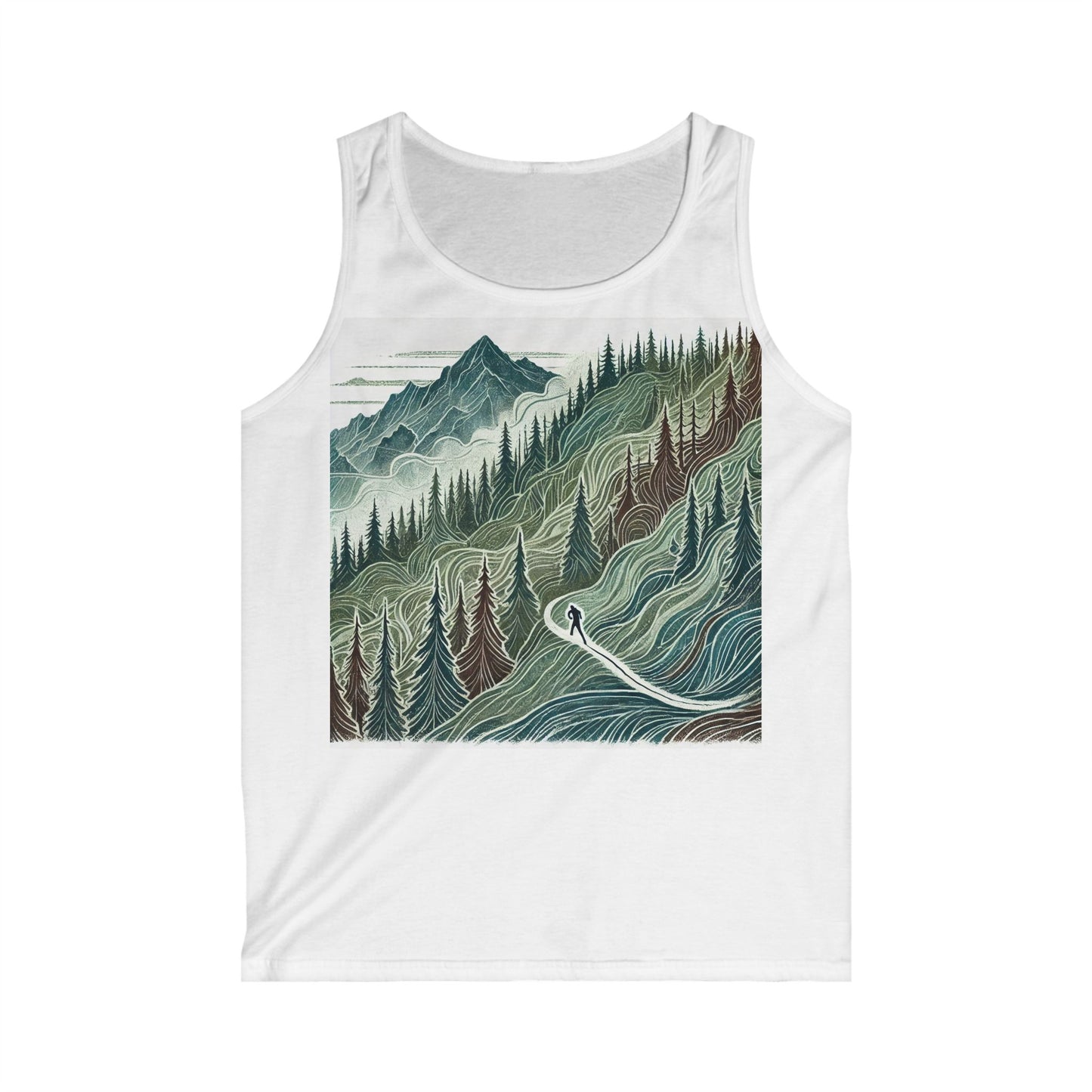 NOFLATMILES “Evergreen Flow” Men’s Tank