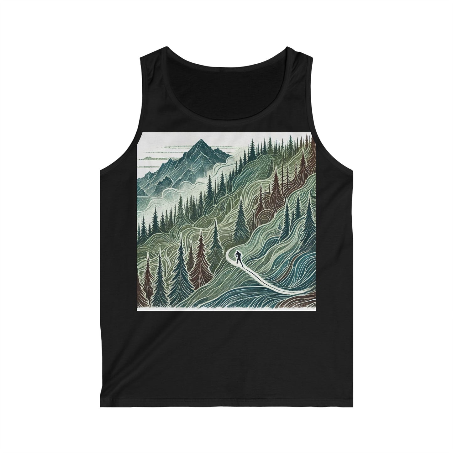 NOFLATMILES “Evergreen Flow” Men’s Tank