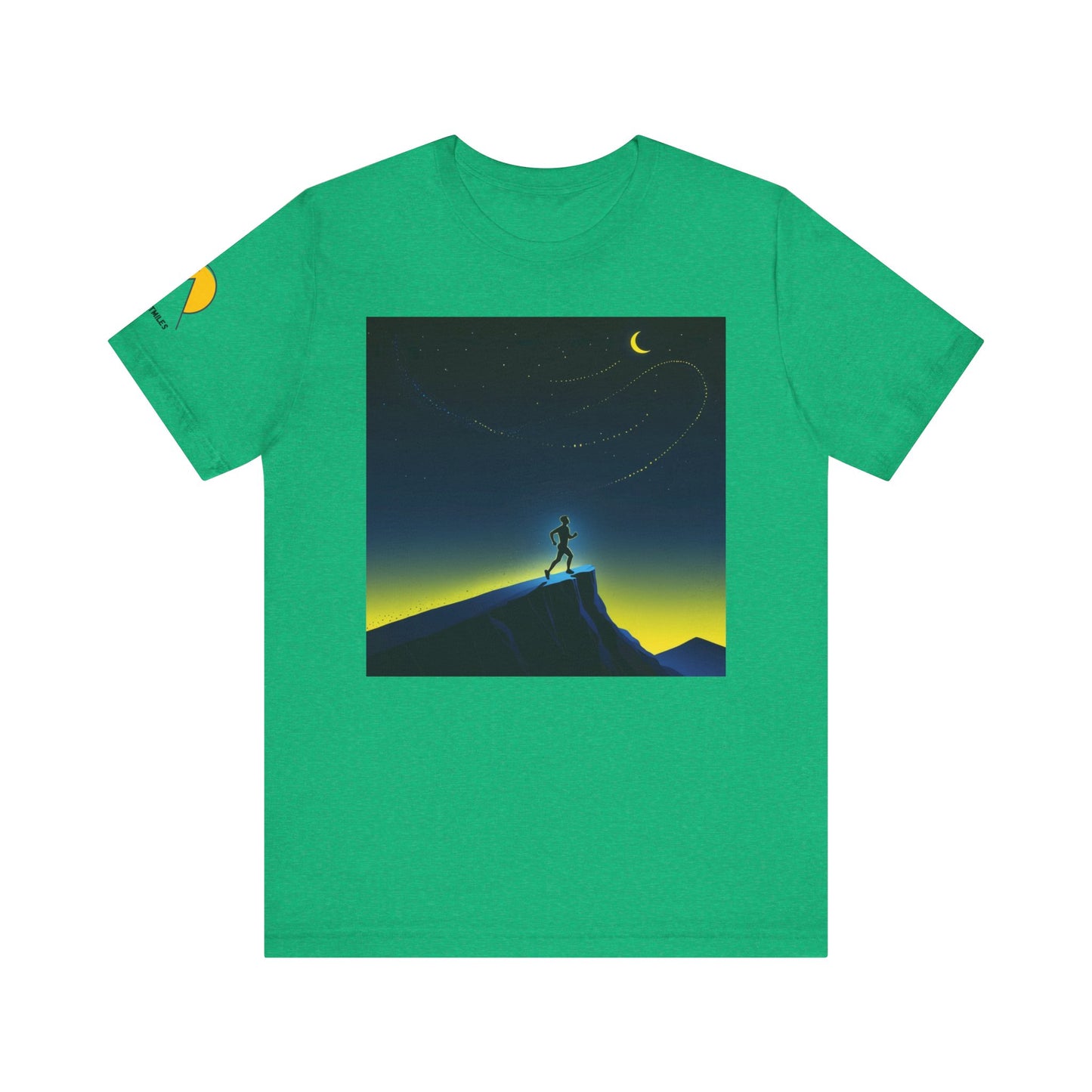 NOFLATMILES Night Shift Tee – Bella+Canvas 3001 (Moonrise Miles)