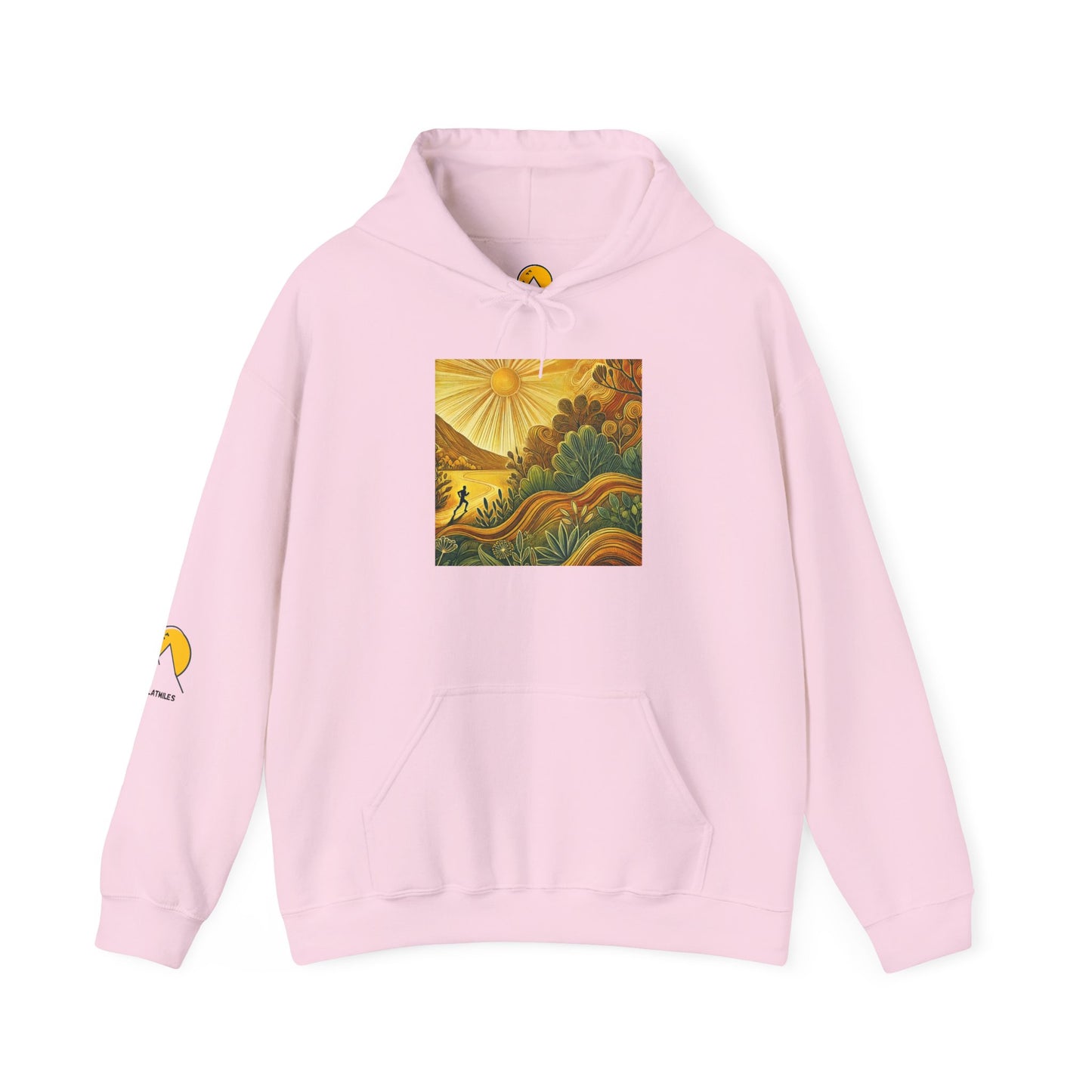 NOFLATMILES Sunburst Flow Hoodie – Gildan 18500