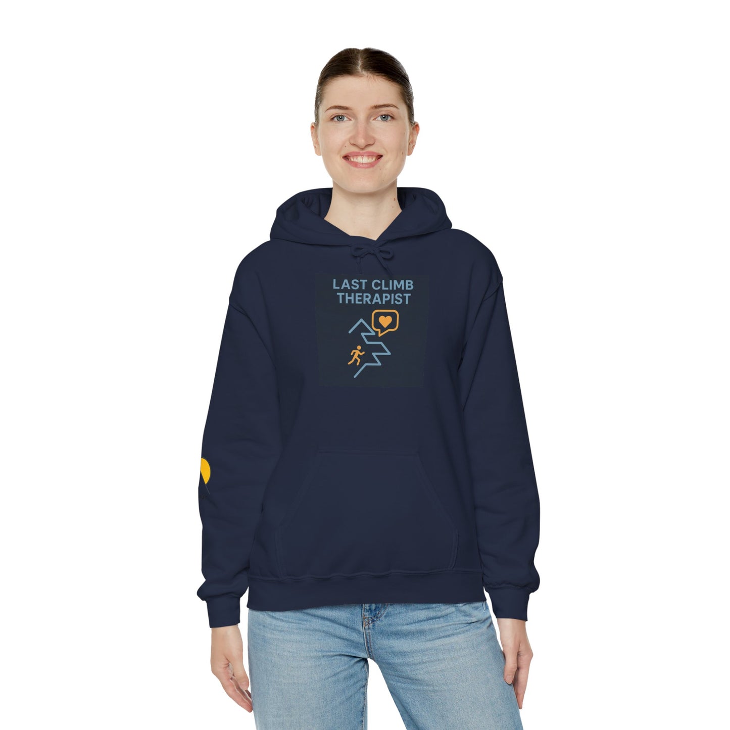 NOFLATMILES “Last Climb Therapist” CREW Hoodie – Gildan 18500