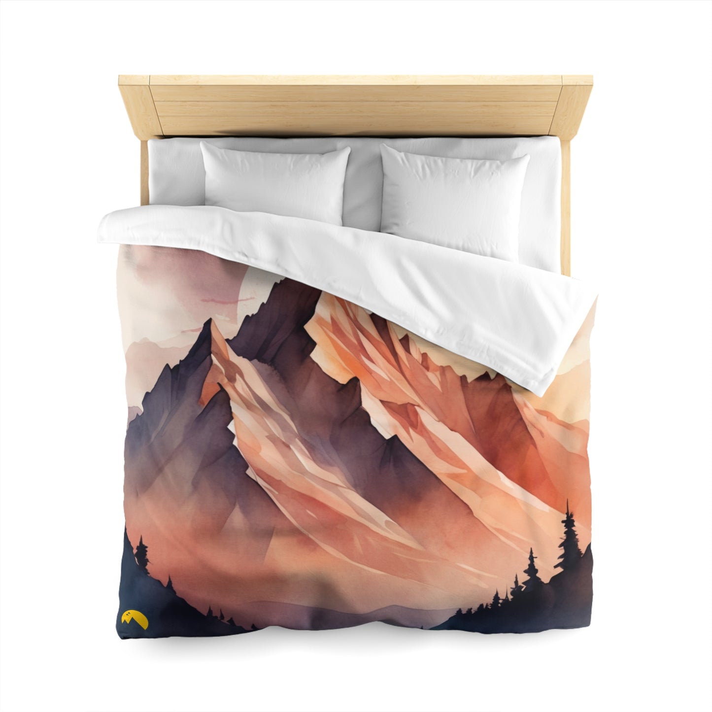 NOFLATMILES Alpenglow Mirage Duvet Cover (Dream in Vert)