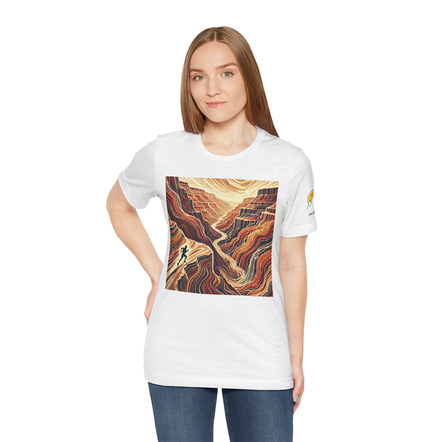 NOFLATMILES “Canyon Flow” Tee – Bella+Canvas 3001