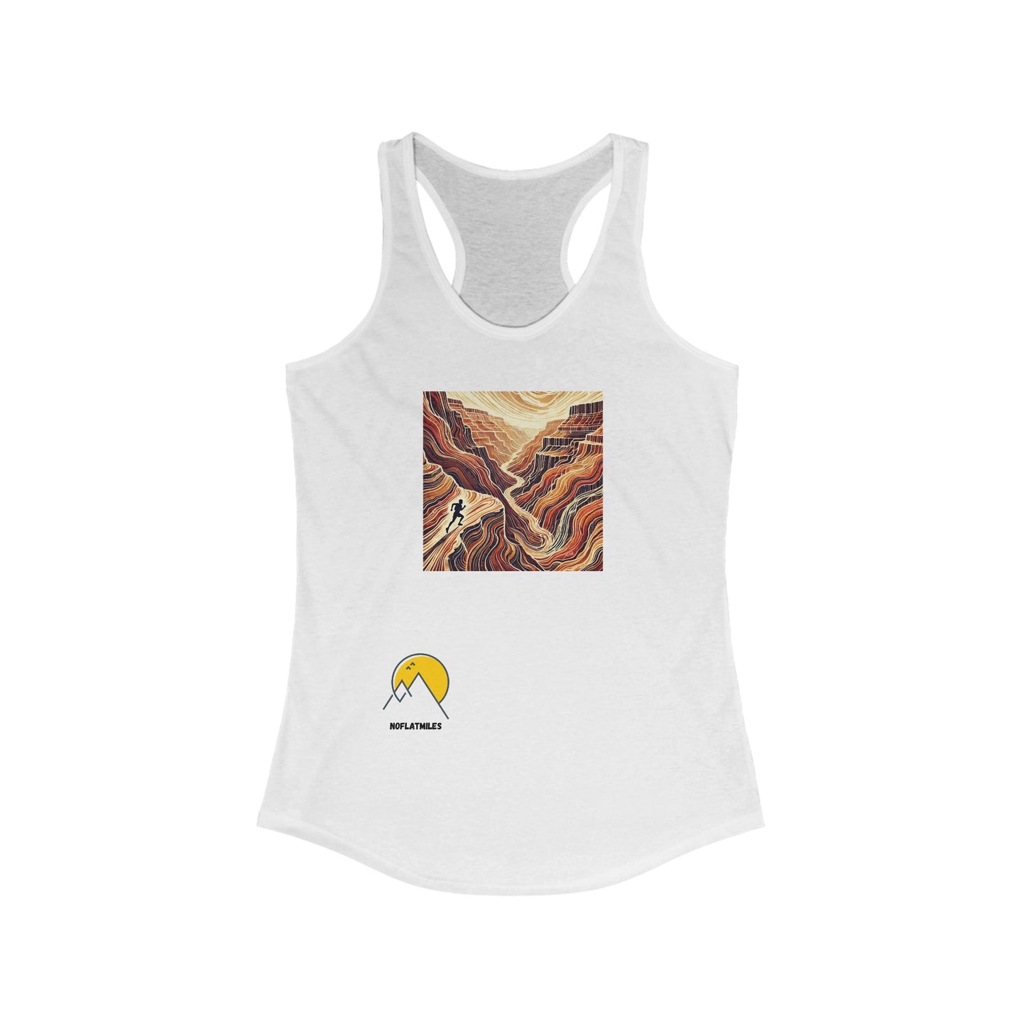 NOFLATMILES “Canyon Flow” Women’s Tee Ideal Racerback Tank