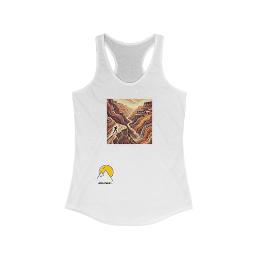 NOFLATMILES “Canyon Flow” Women’s Tee Ideal Racerback Tank