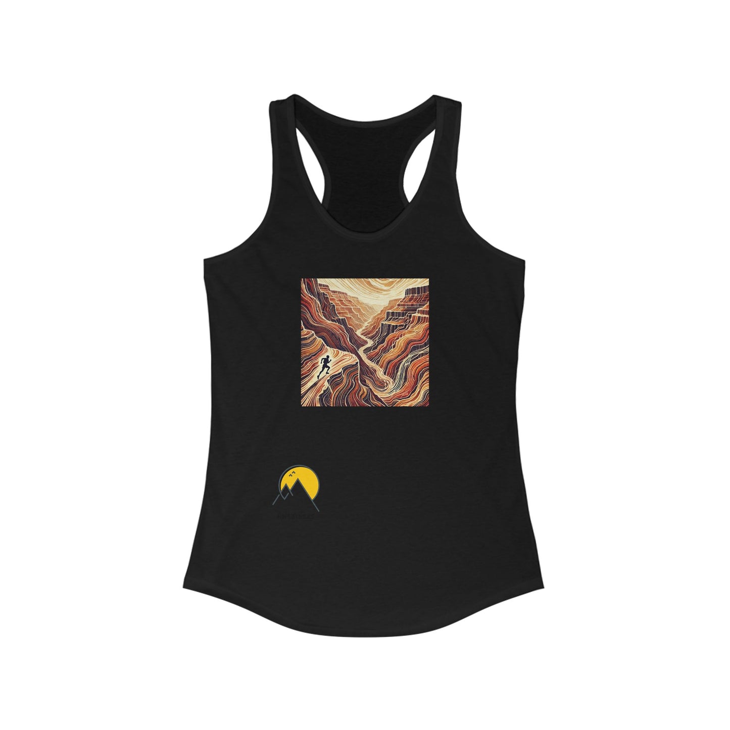 NOFLATMILES “Canyon Flow” Women’s Tee Ideal Racerback Tank