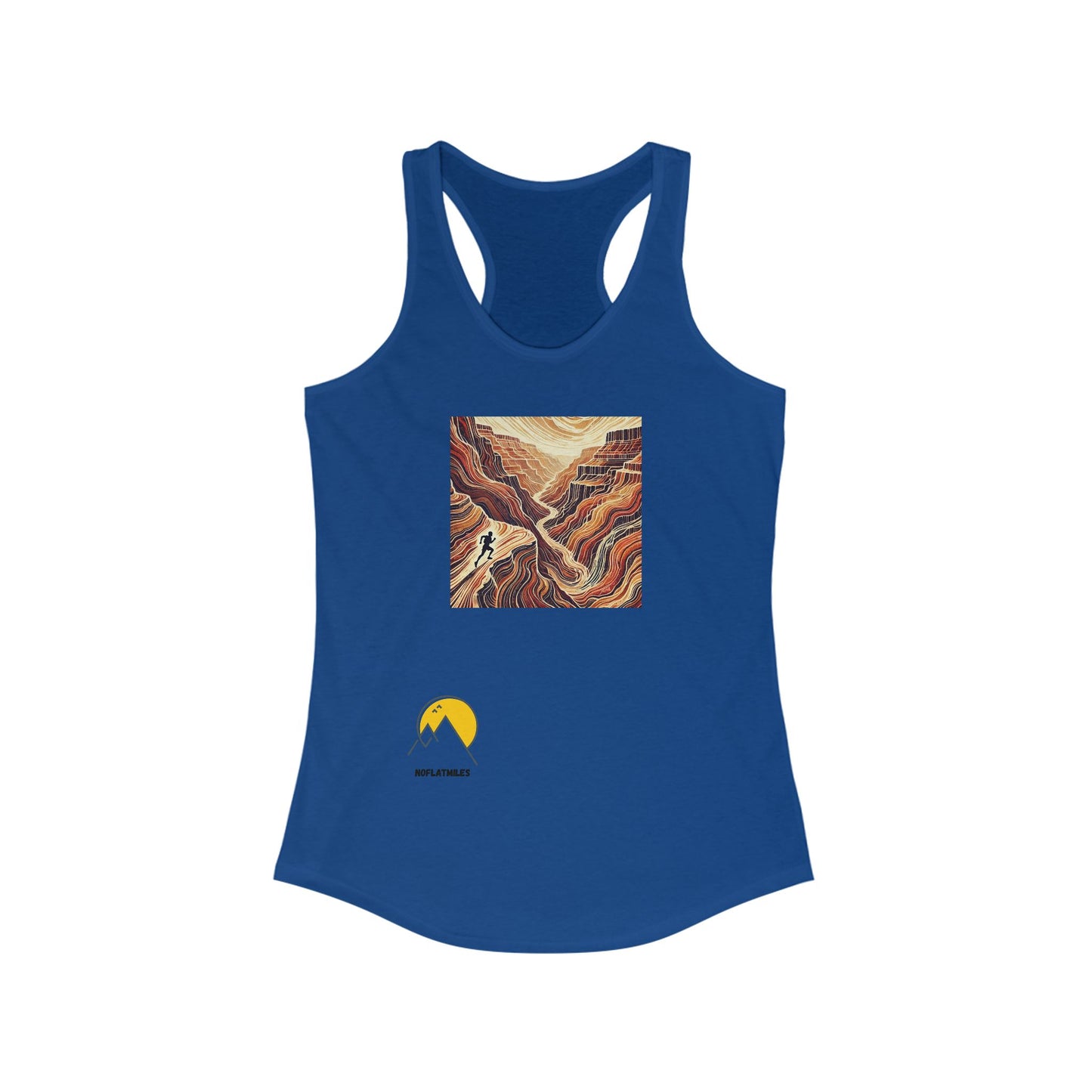 NOFLATMILES “Canyon Flow” Women’s Tee Ideal Racerback Tank
