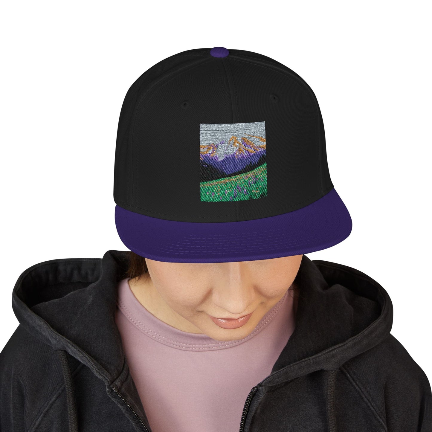 NOFLATMILES Rainier Bloom Snapback  (Summit Swagger)