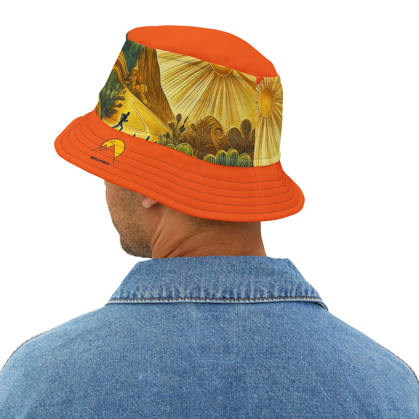 NOFLATMILES Sunburst Flow Bucket Hat (AOP)