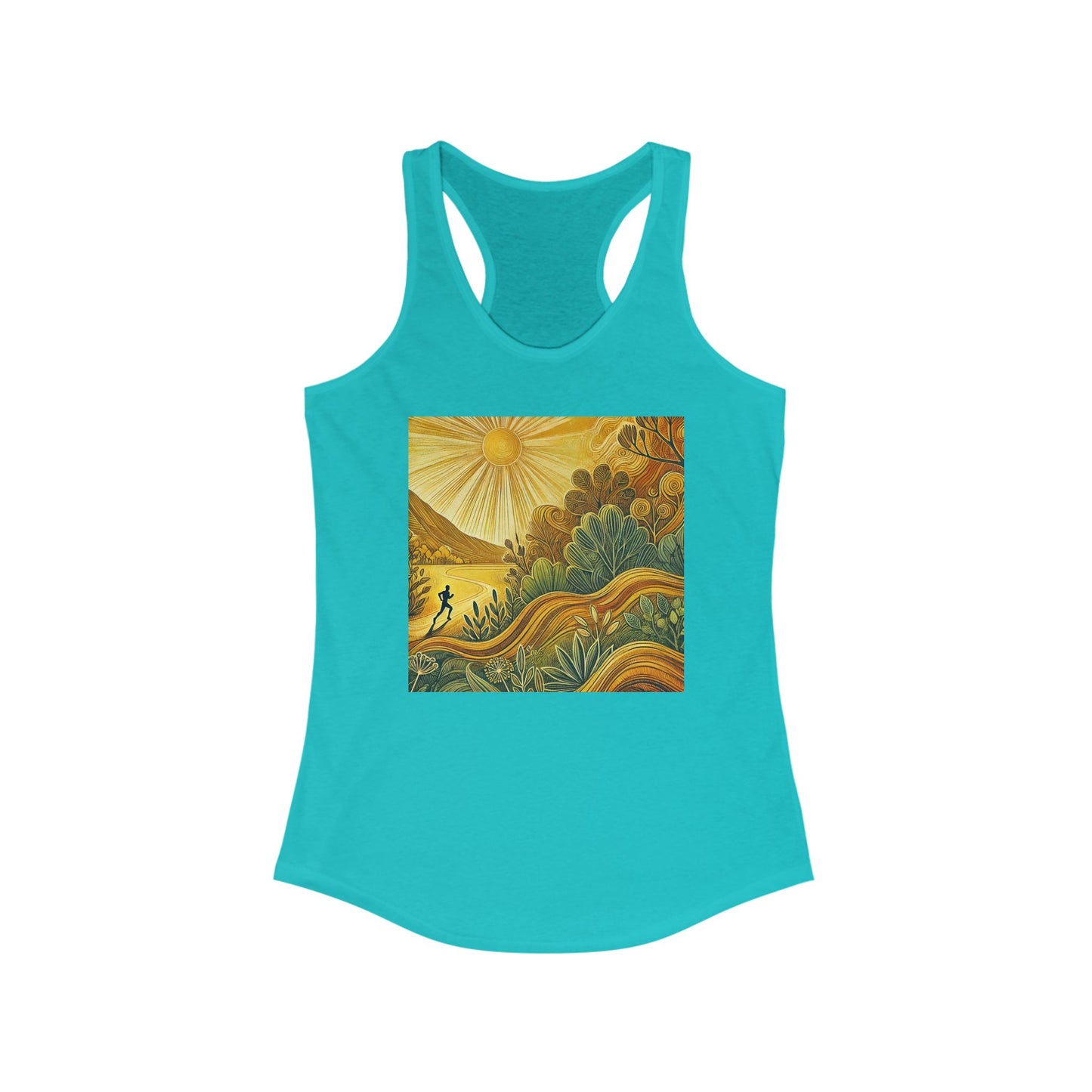 NOFLATMILES Sunburst Flow Women’s Racerback Tank