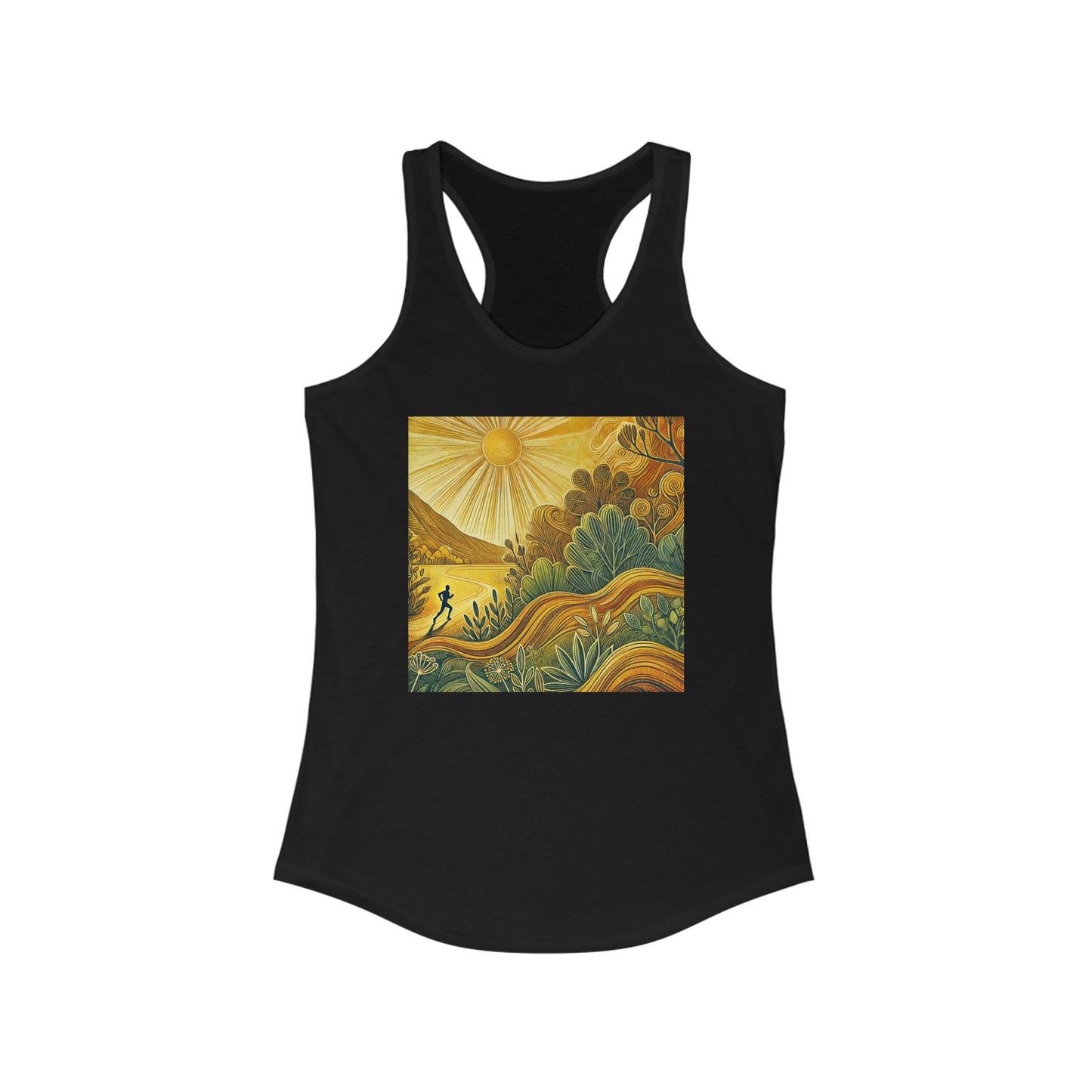 NOFLATMILES Sunburst Flow Women’s Racerback Tank