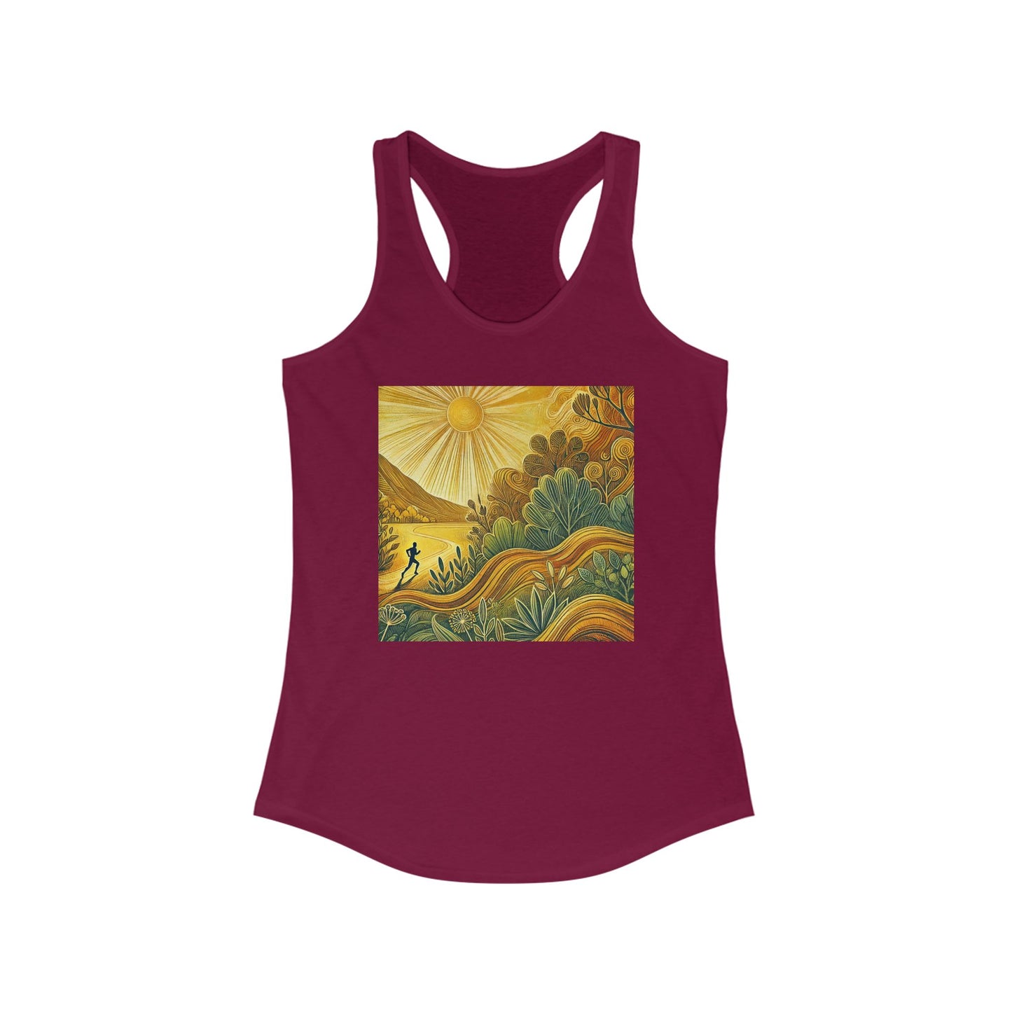 NOFLATMILES Sunburst Flow Women’s Racerback Tank