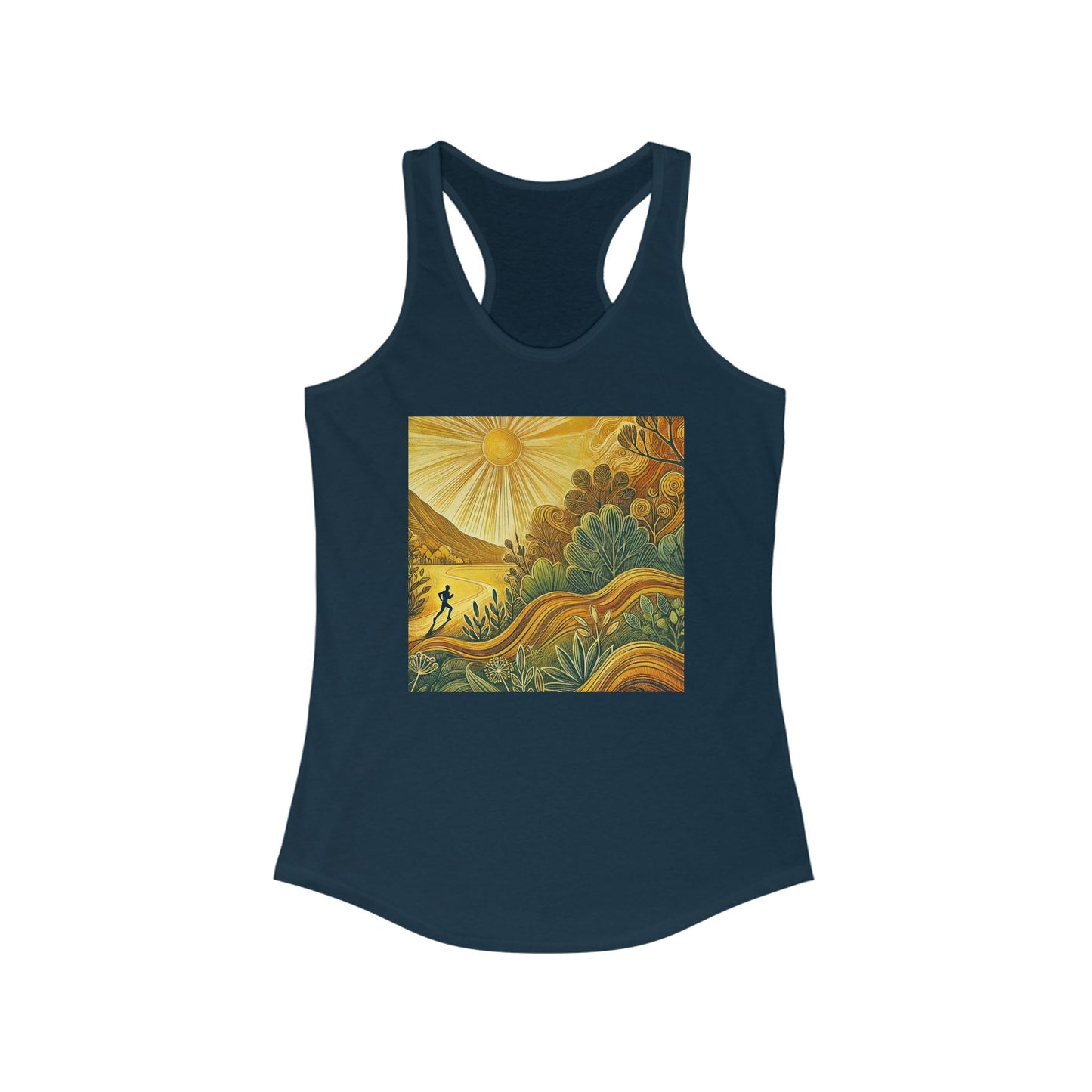 NOFLATMILES Sunburst Flow Women’s Racerback Tank
