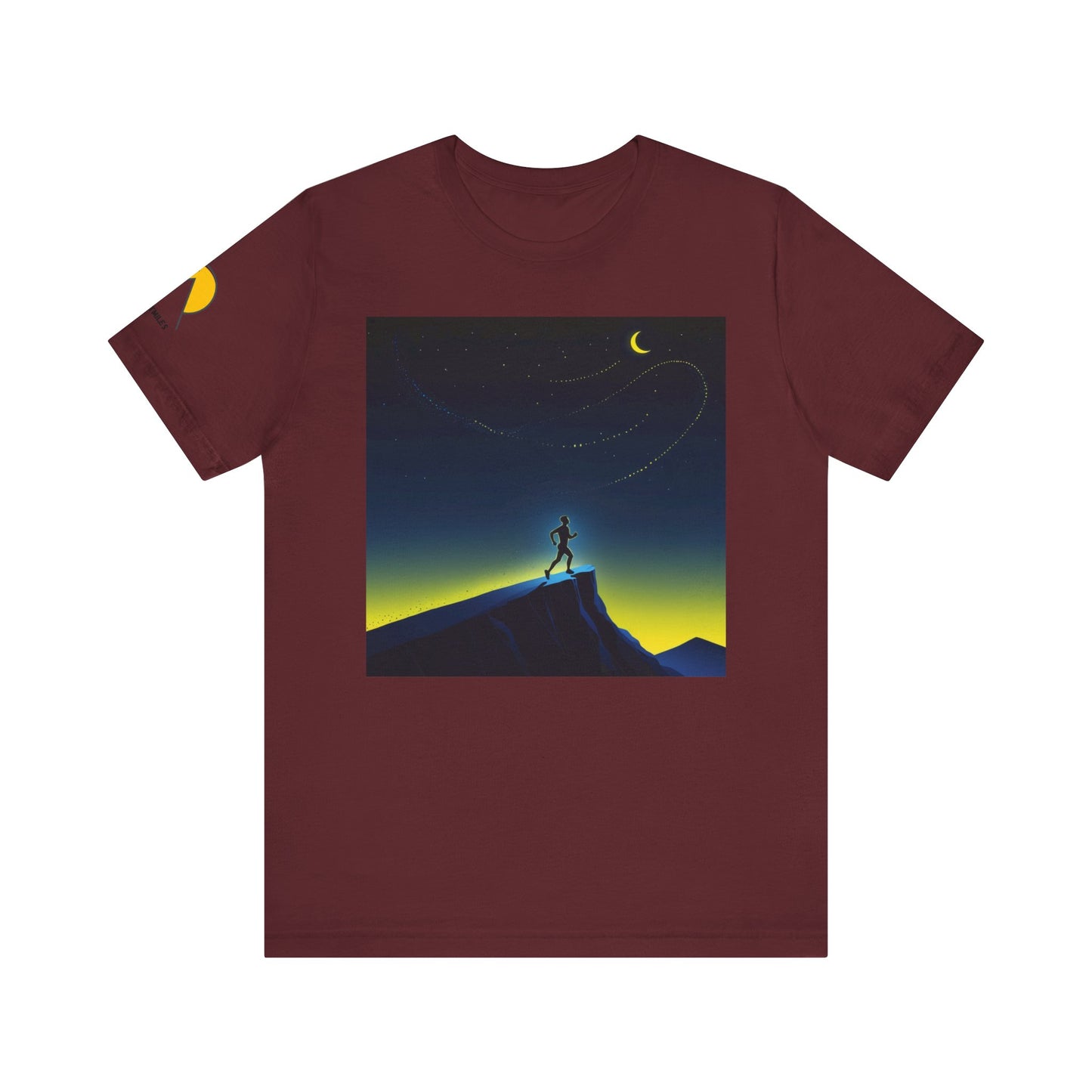 NOFLATMILES Night Shift Tee – Bella+Canvas 3001 (Moonrise Miles)