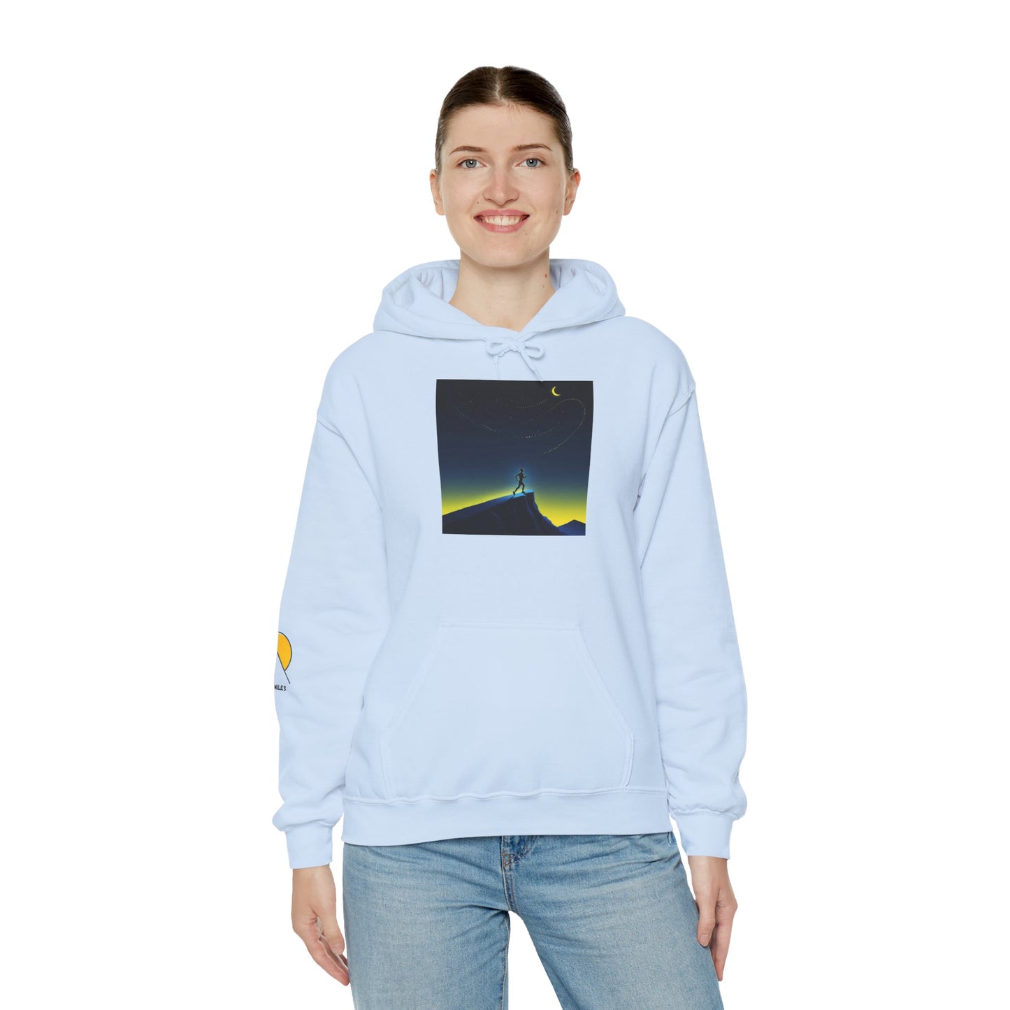 NOFLATMILES Night Shift Hoodie – Gildan 18500 (Starlight Cozy)