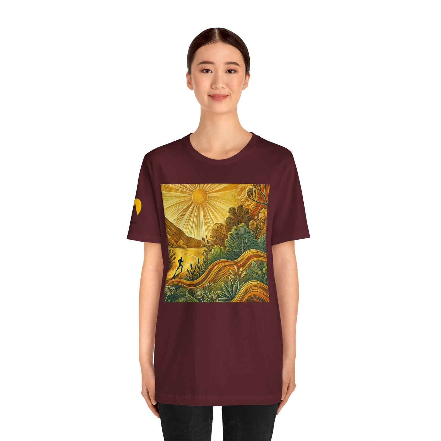 NOFLATMILES Sunburst Flow Tee – Bella+Canvas 3001