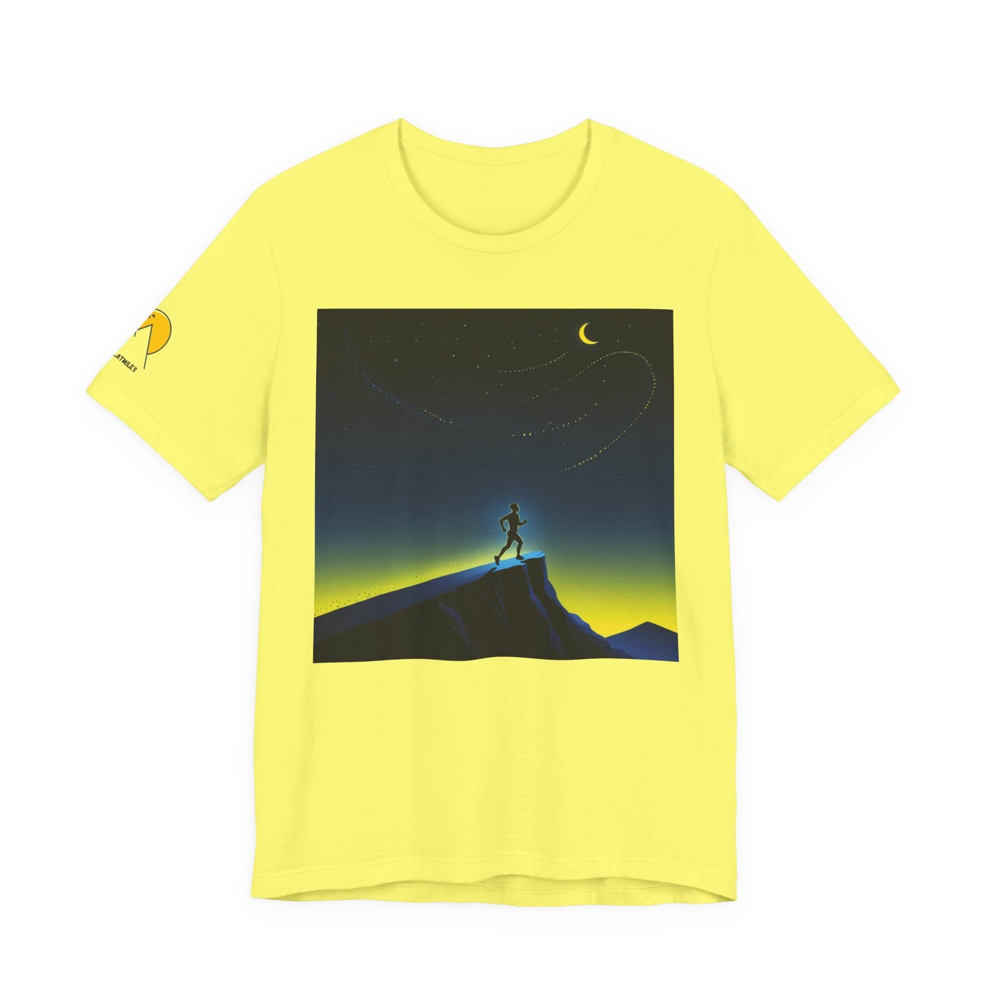 NOFLATMILES Night Shift Tee – Bella+Canvas 3001 (Moonrise Miles)
