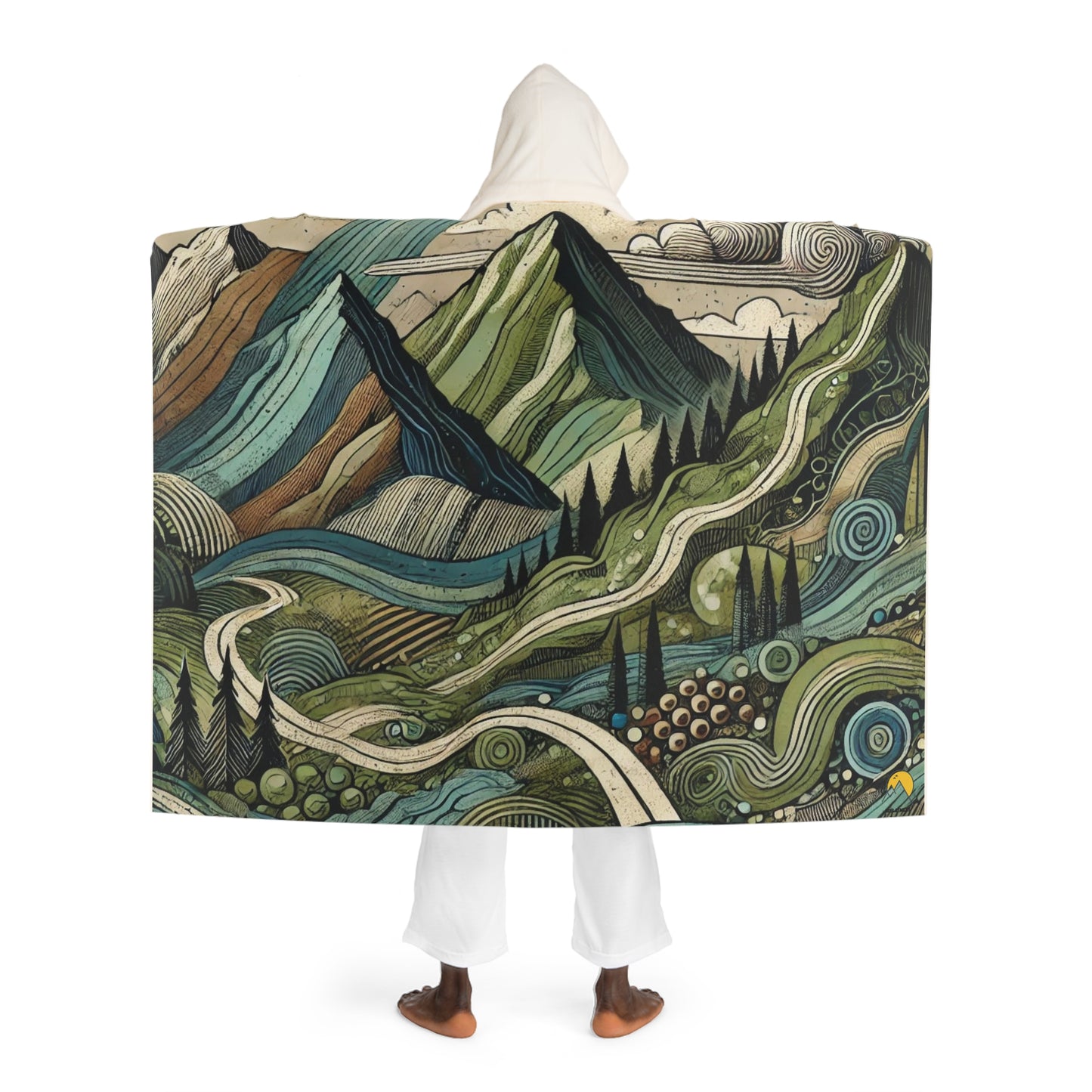 NOFLATMILES Whirlwind Peaks Sherpa Blanket (Basecamp Storm)