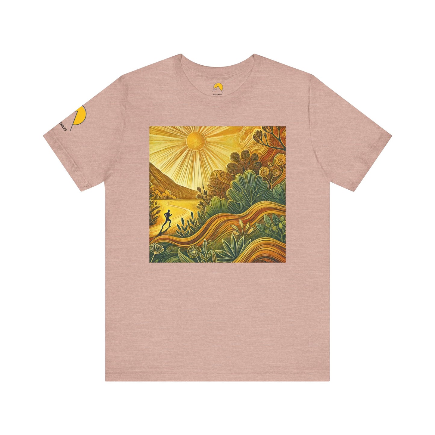 NOFLATMILES Sunburst Flow Tee – Bella+Canvas 3001