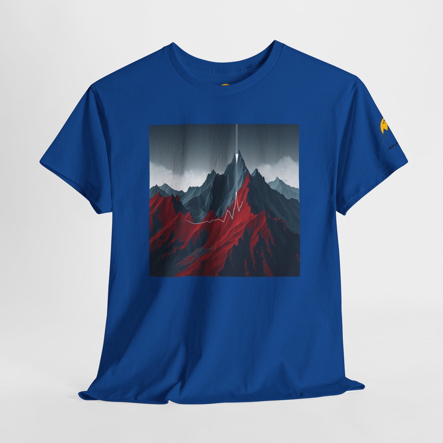 Mountain Adventure Unisex Heavy Cotton Tee - Nature Lover Gift, Outdoor T-Shirt, Casual Wear, Hiking Apparel, Gift for Explorers