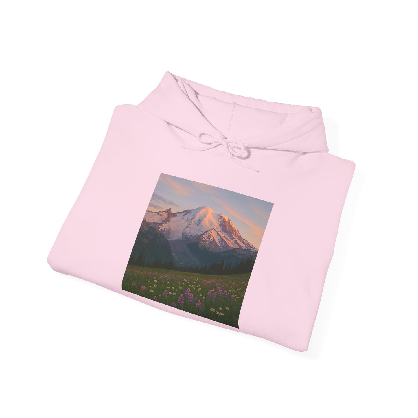 NOFLATMILES Rainier Bloom Hoodie – Gildan 18500 (Trailhead Cozy)