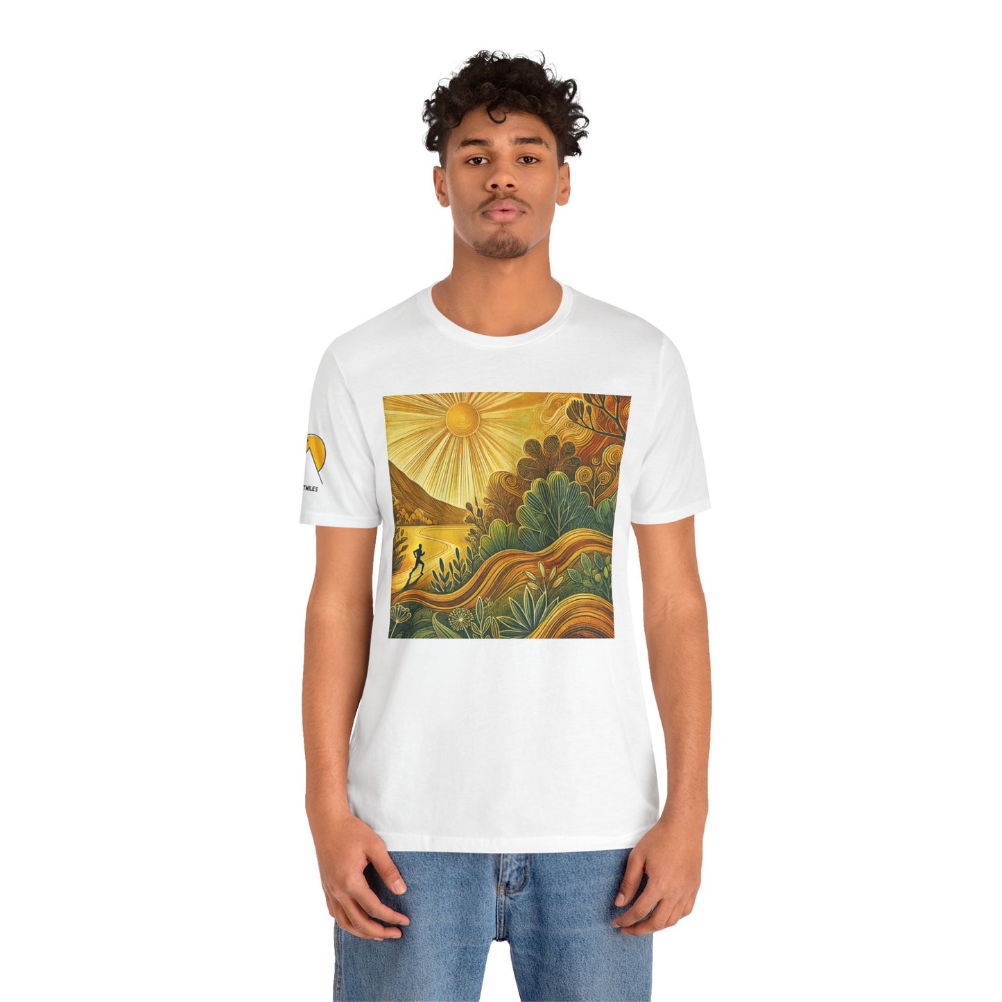 NOFLATMILES Sunburst Flow Tee – Bella+Canvas 3001