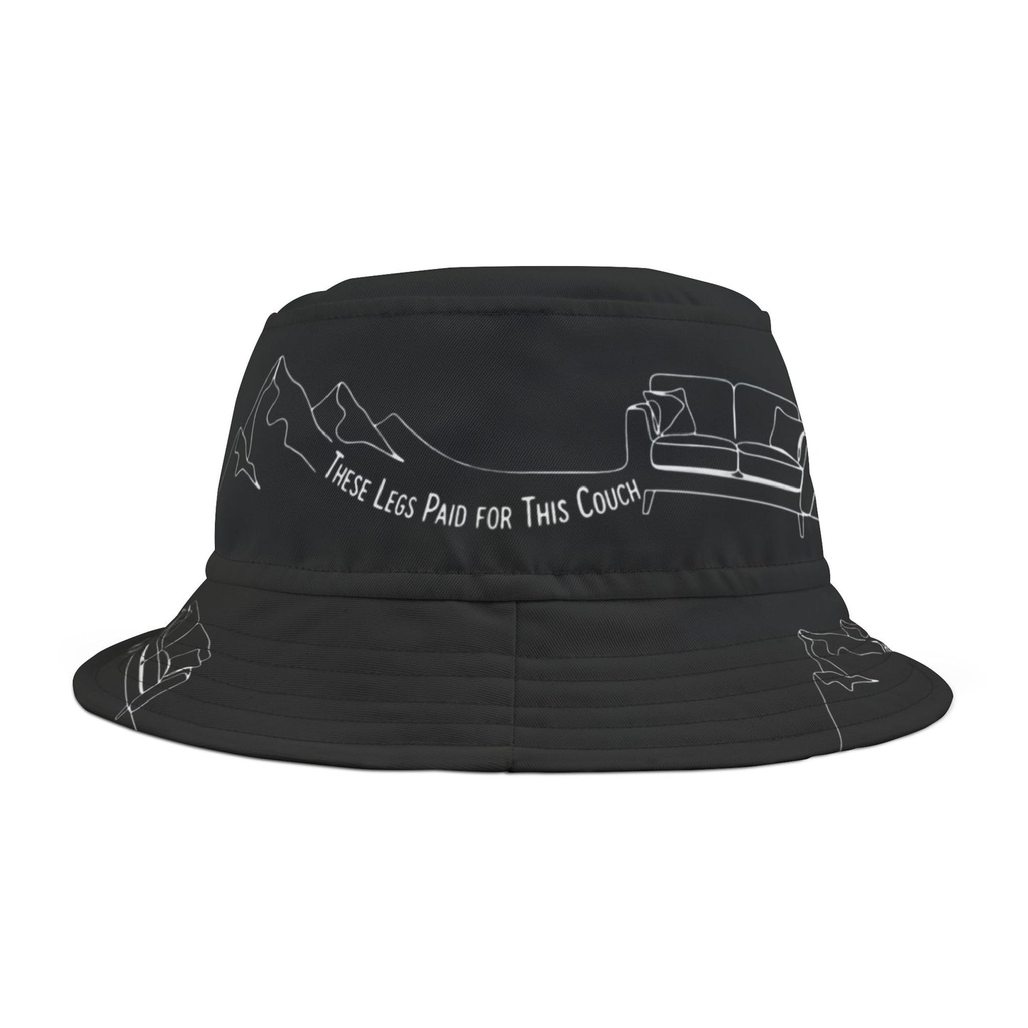These Legs Paid for This Couch Bucket Hat | Trail Humor Bucket | NOFLATMILES