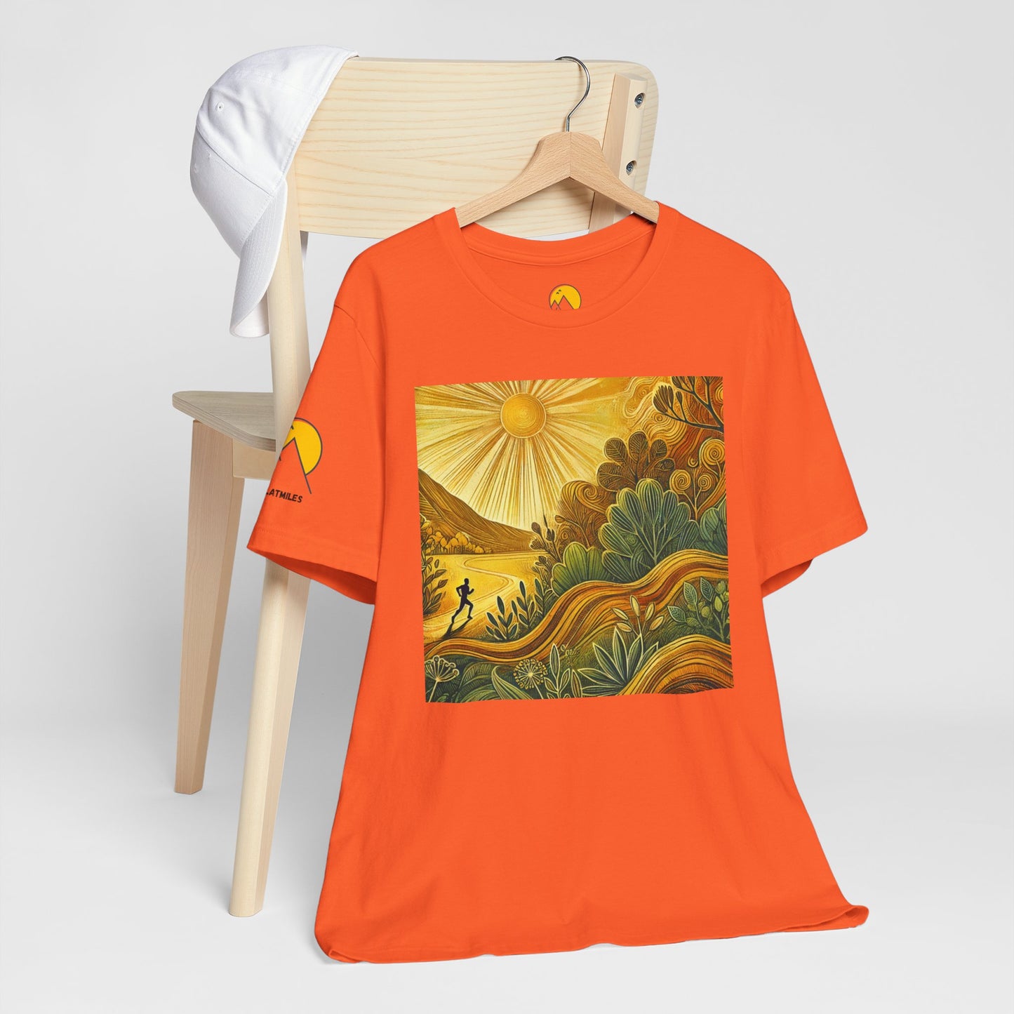 NOFLATMILES Sunburst Flow Tee – Bella+Canvas 3001