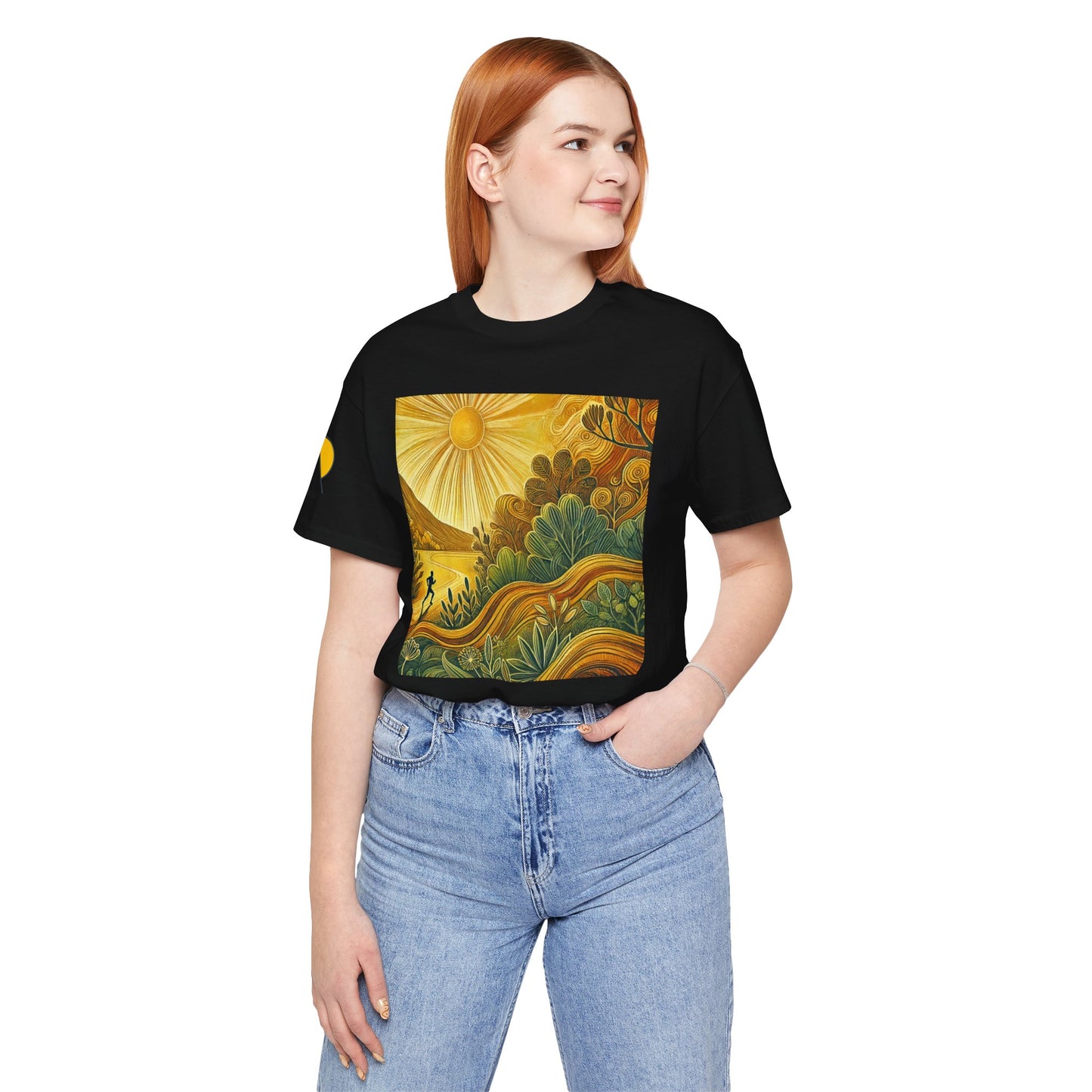 NOFLATMILES Sunburst Flow Tee – Bella+Canvas 3001