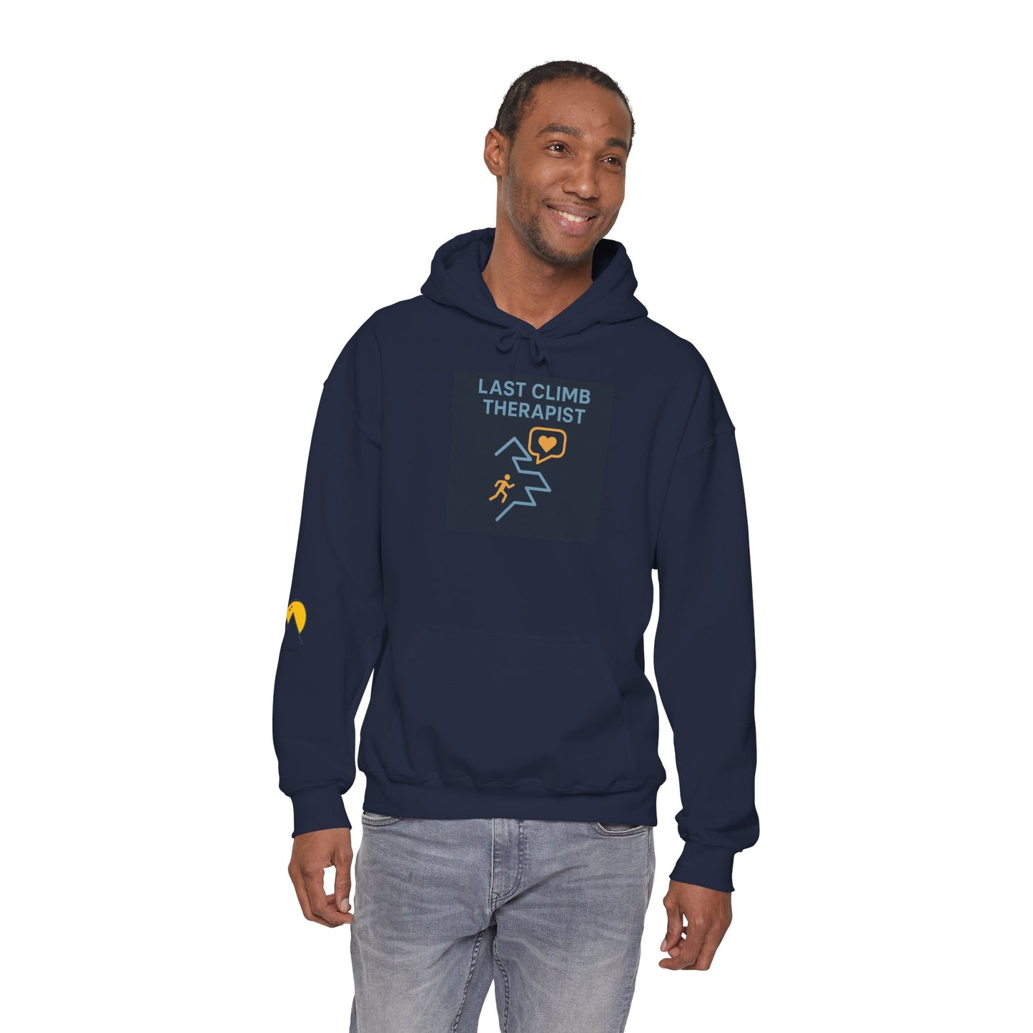 NOFLATMILES “Last Climb Therapist” CREW Hoodie – Gildan 18500