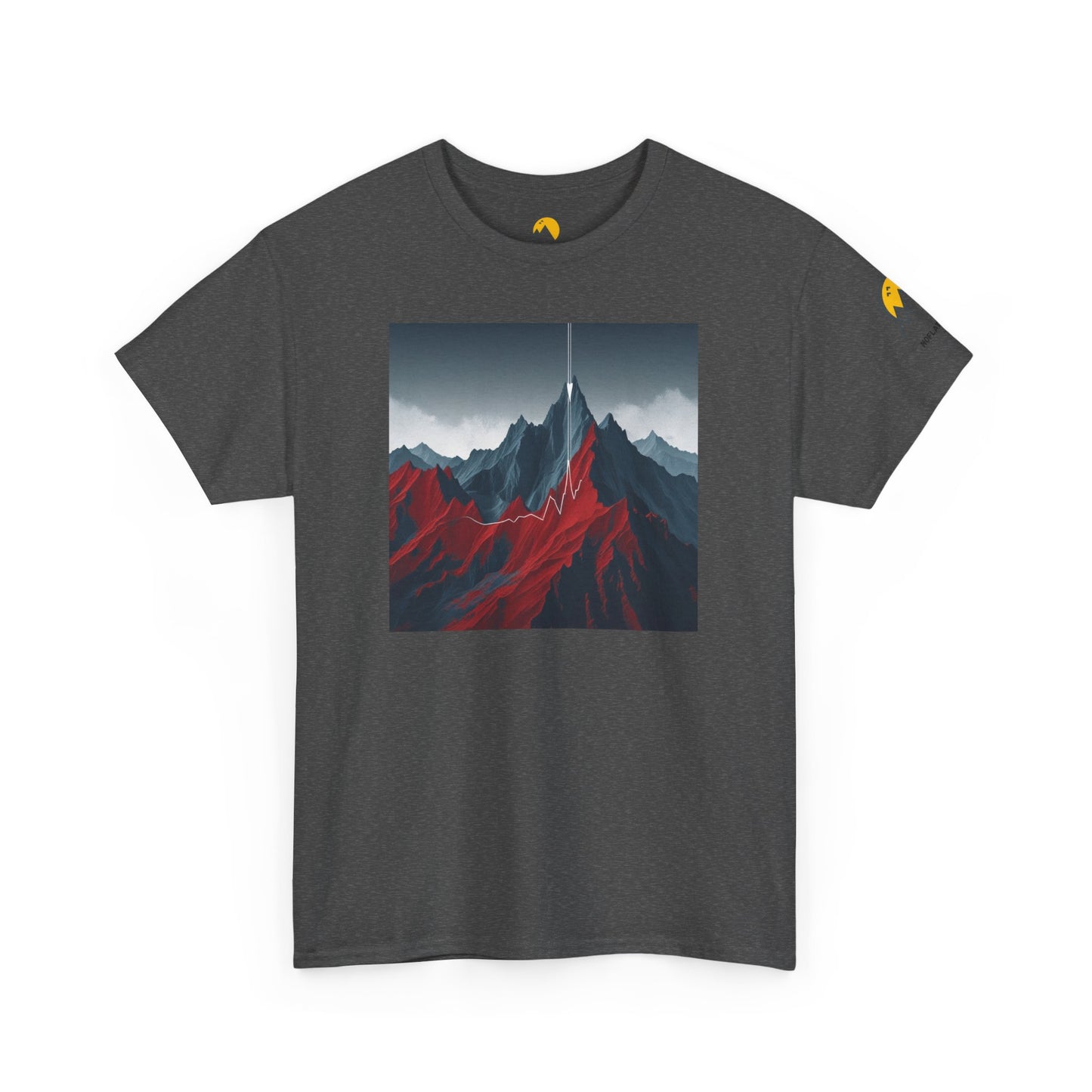Mountain Adventure Unisex Heavy Cotton Tee - Nature Lover Gift, Outdoor T-Shirt, Casual Wear, Hiking Apparel, Gift for Explorers